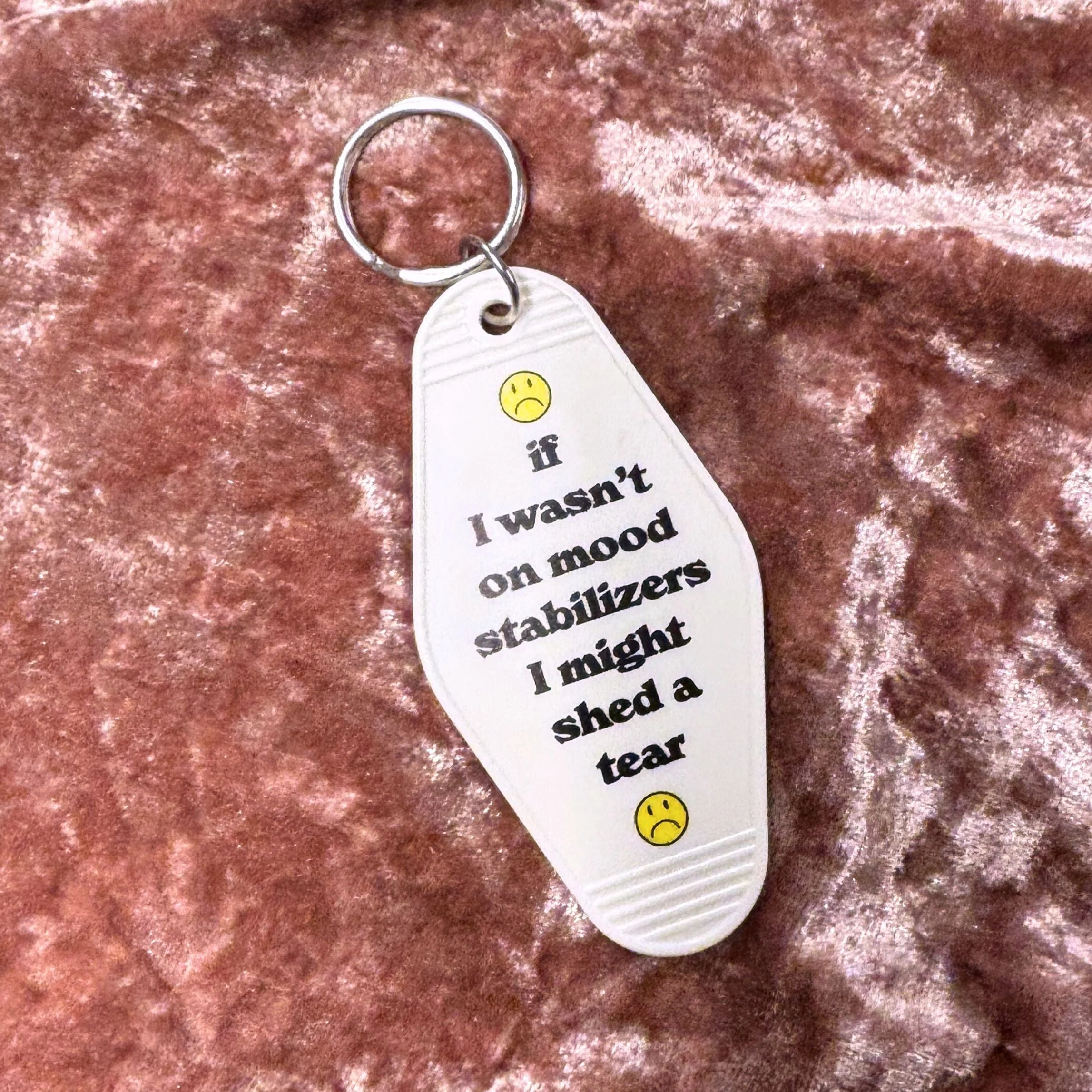 Mood Stabilizer Vintage Motel Keychain in White - Image 5