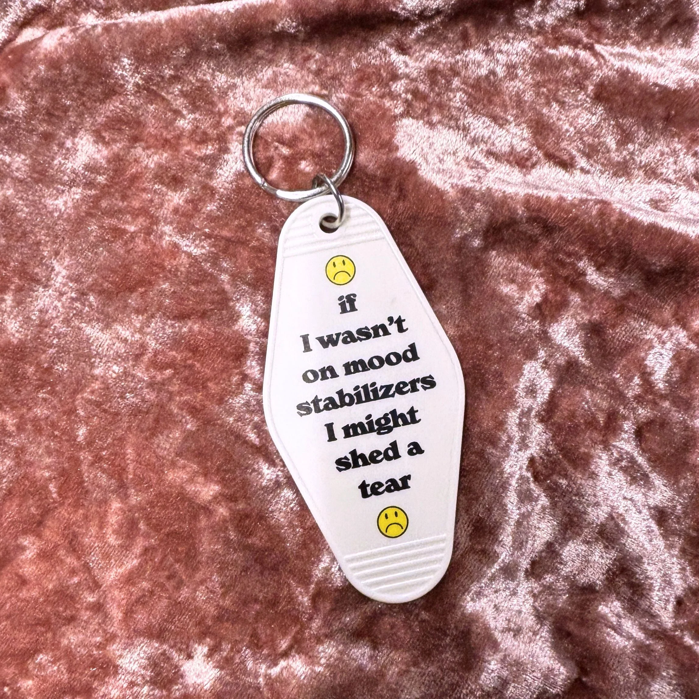 Mood Stabilizer Vintage Motel Keychain in White - Image 6