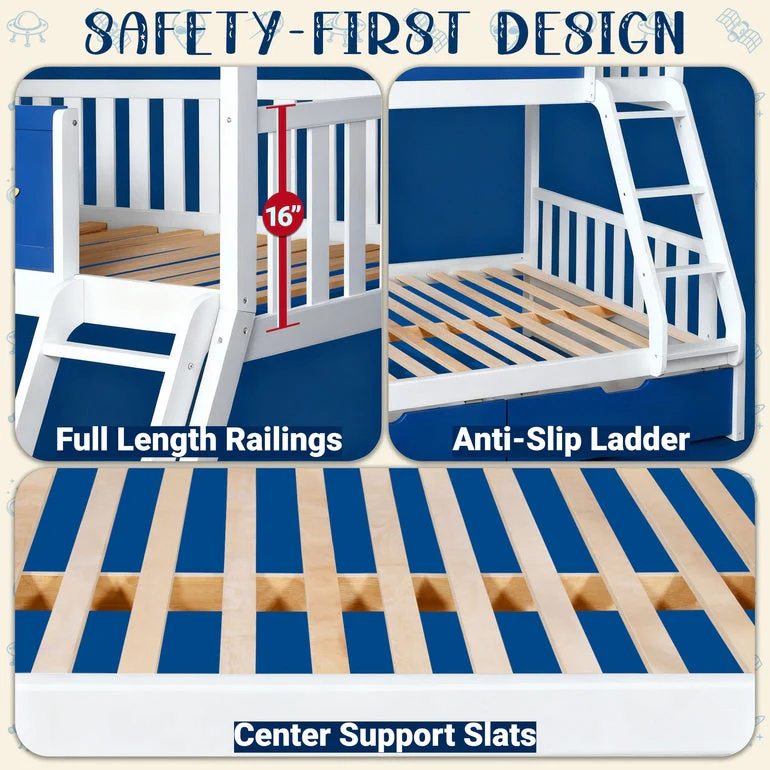 Moonlight Kid Bunk Bed - Stylish and Space-Saving Bunk Bed for Kids - Image 14