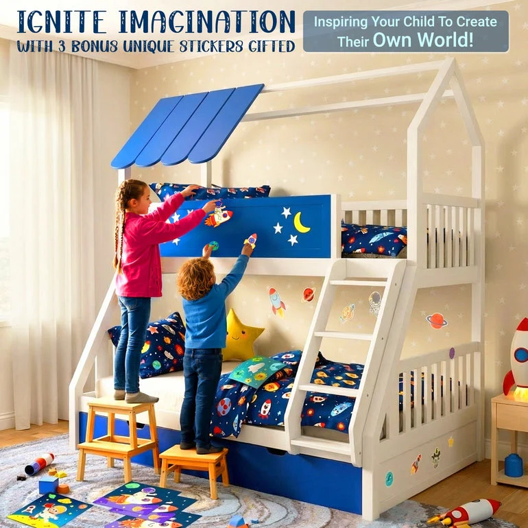 Moonlight Kid Bunk Bed - Stylish and Space-Saving Bunk Bed for Kids - Image 15