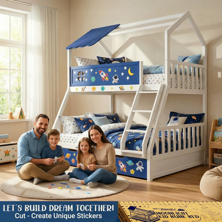 Moonlight Kid Bunk Bed - Stylish and Space-Saving Bunk Bed for Kids - Image 18
