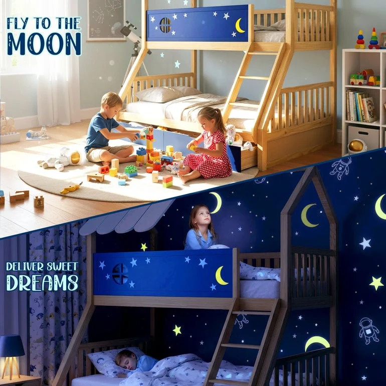 Moonlight Kid Bunk Bed - Stylish and Space-Saving Bunk Bed for Kids - Image 2