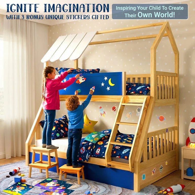 Moonlight Kid Bunk Bed - Stylish and Space-Saving Bunk Bed for Kids - Image 6