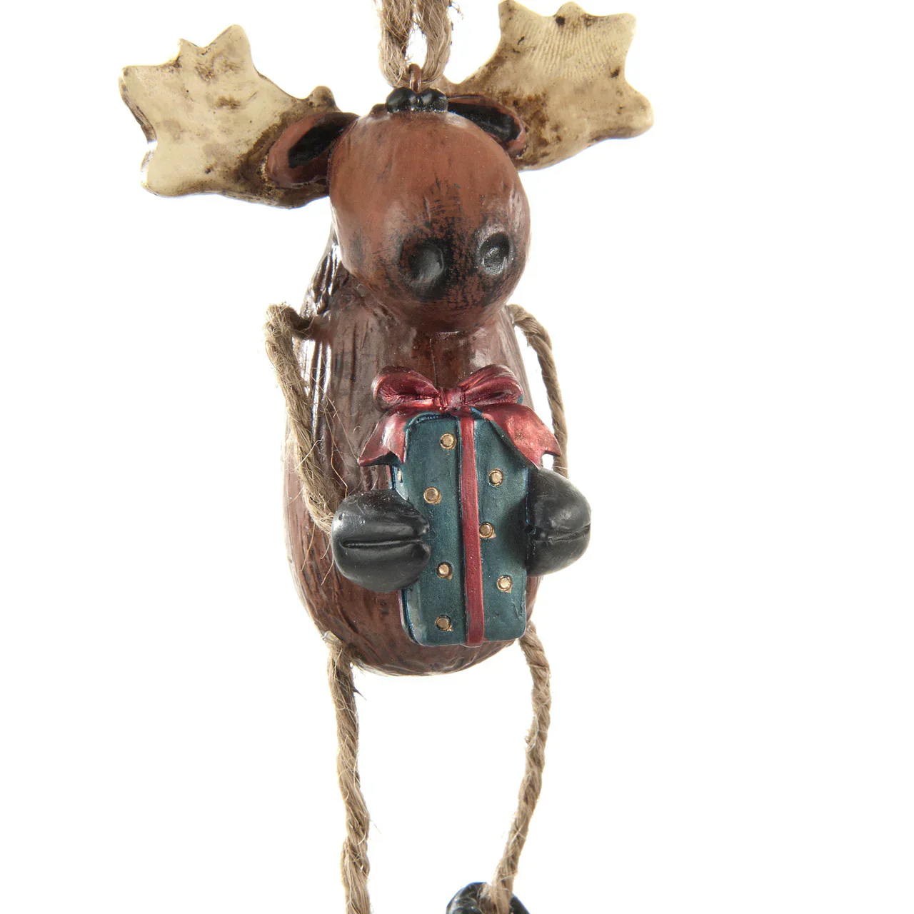 Moose with Gift Box Ornament | Bert Anderson Collection - Image 2