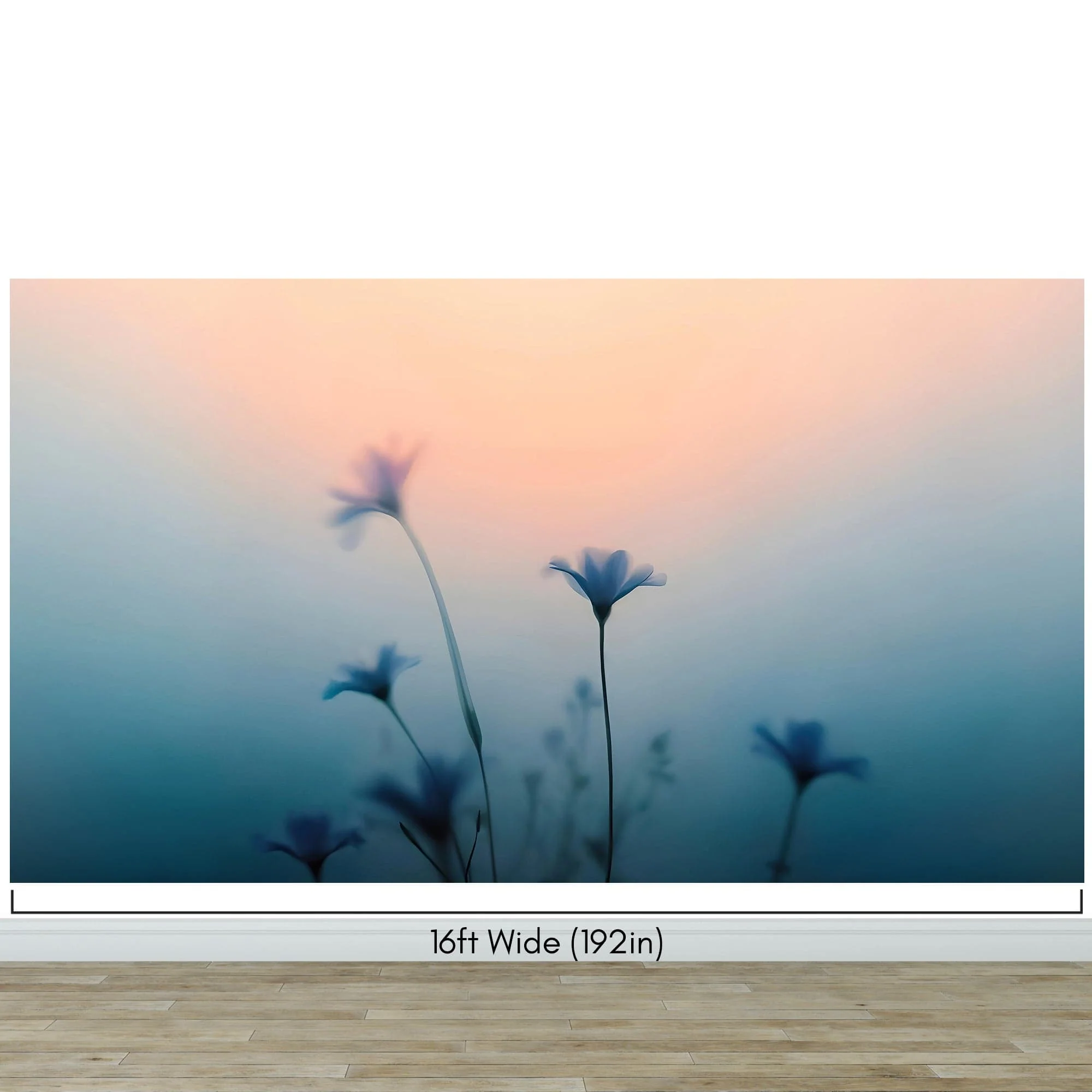 Morning Dew Misty Flower Wallpaper Mural. #7021 - Image 12