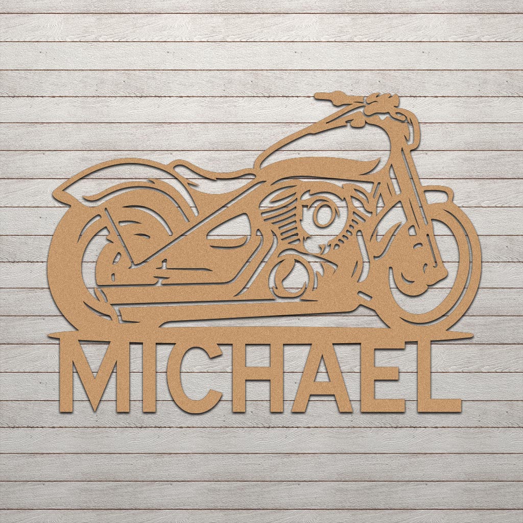 Motorcycle w Name Sign - Image 4