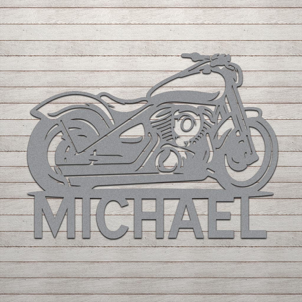 Motorcycle w Name Sign - Image 5