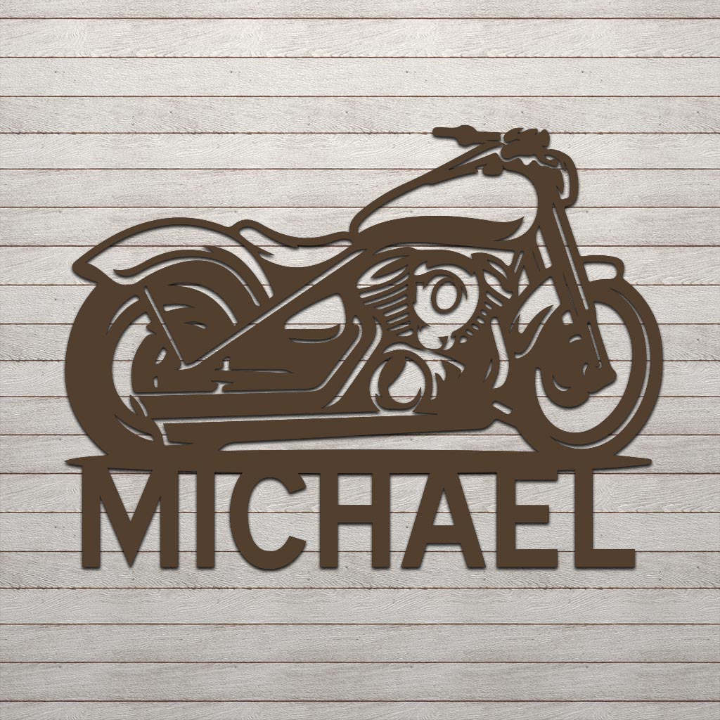 Motorcycle w Name Sign - Image 6