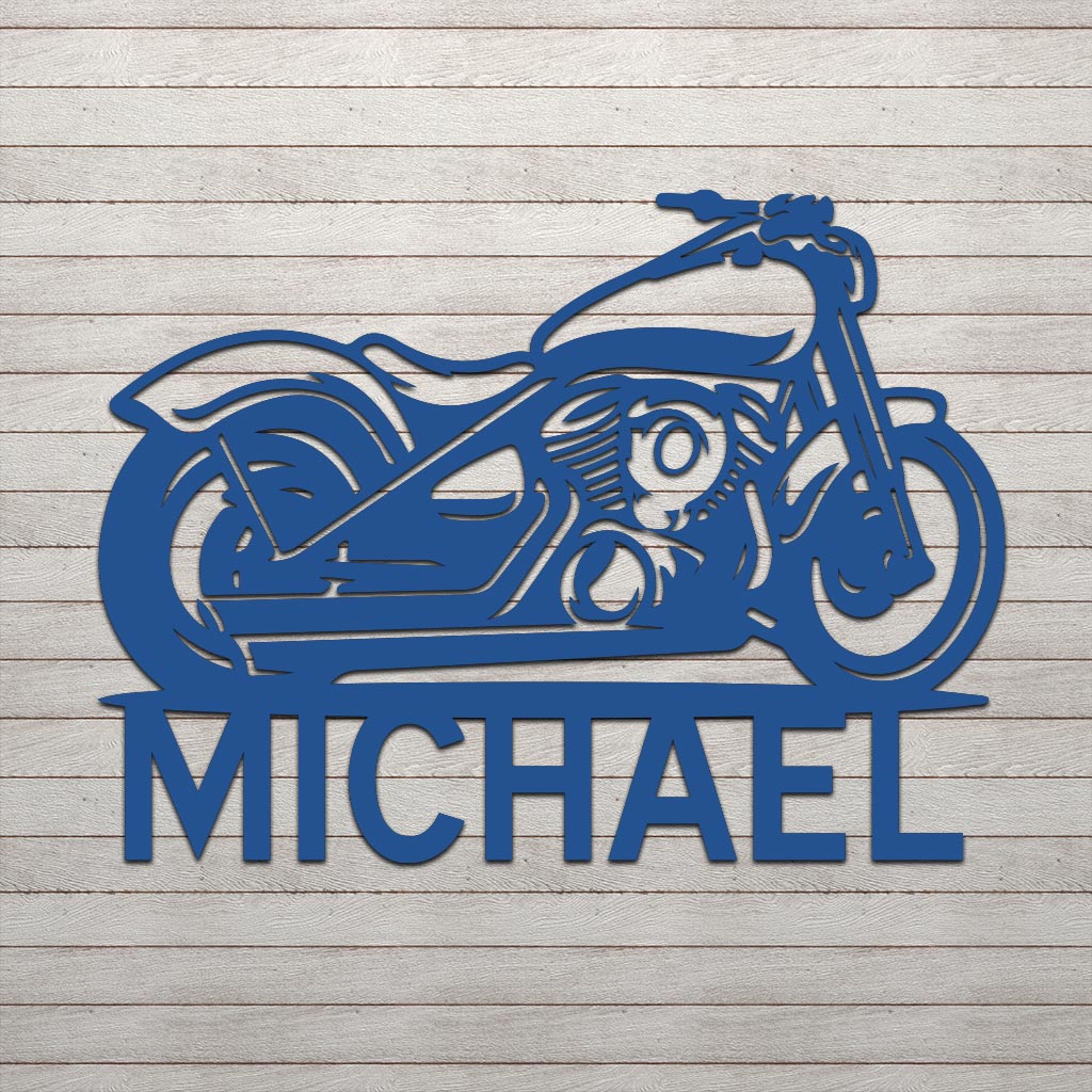 Motorcycle w Name Sign - Image 8