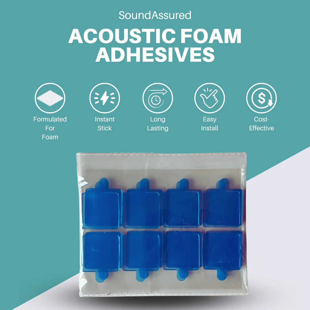 Mounting Tape For Acoustic Foam - Double Sided Adhesive Squares For Easy Installation - Image 2