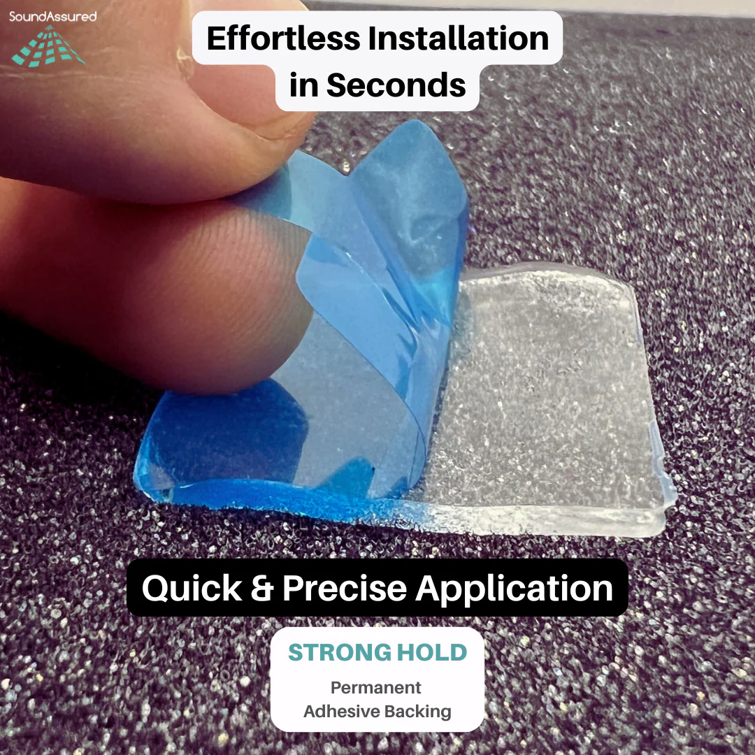 Mounting Tape For Acoustic Foam - Double Sided Adhesive Squares For Easy Installation - Image 4