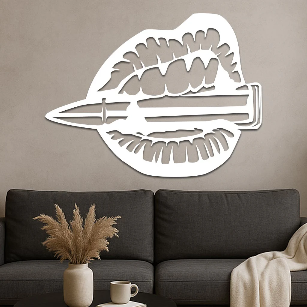 Mouth Chewing Bullet Sign - Image 2