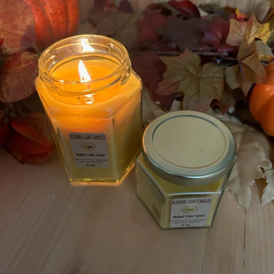 Mulled Cider Scented Candle | Multiple Sizes | Blended Light - Image 6