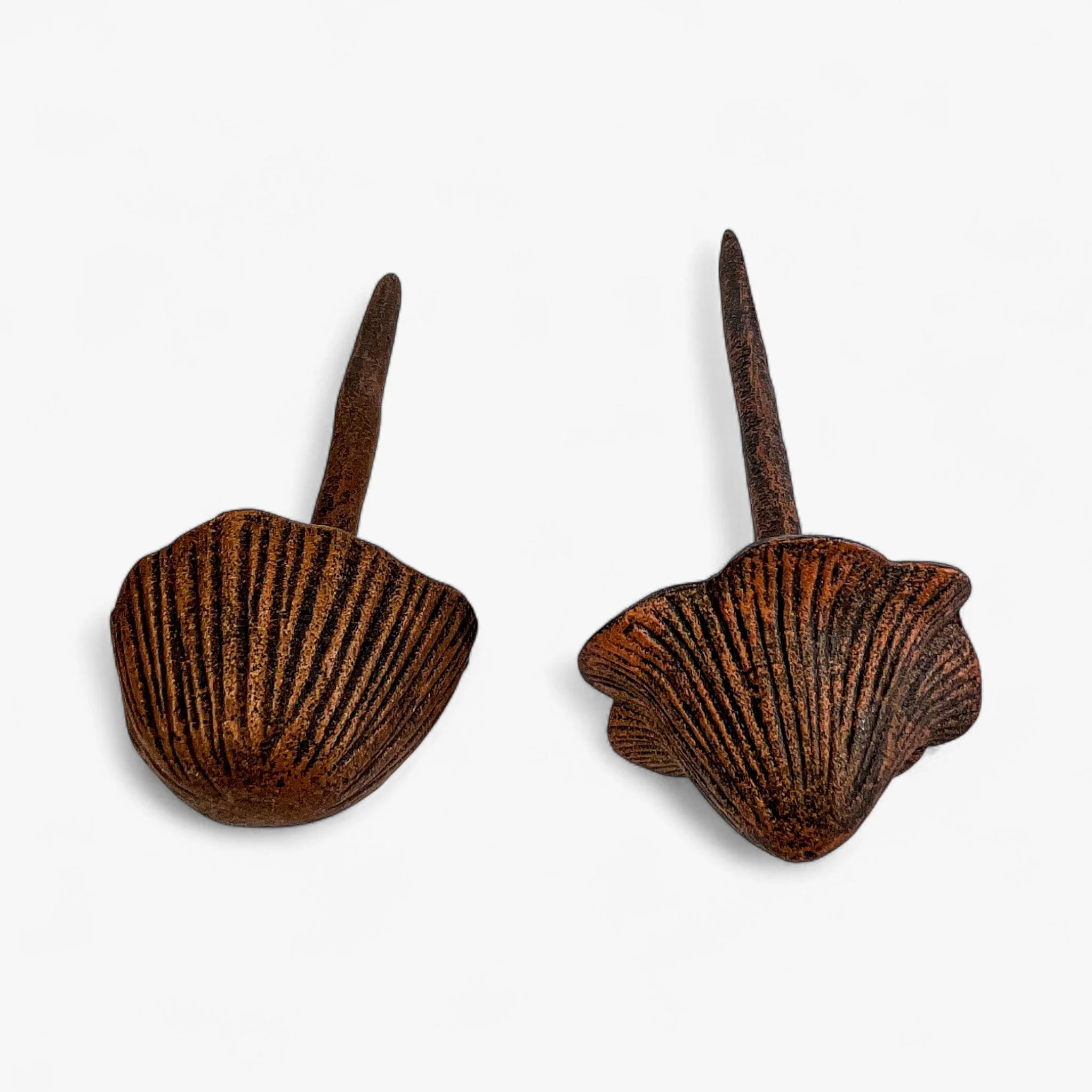 Mushroom Garden Stakes, Set of 2 Aged Copper Finish - Image 4