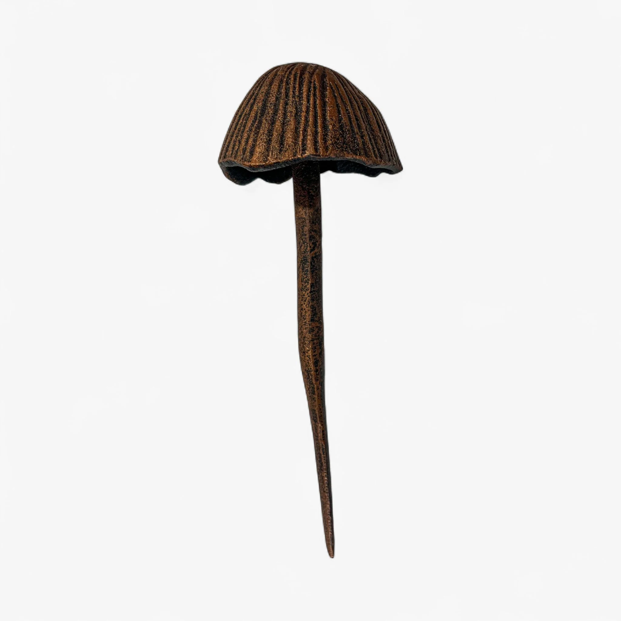Mushroom Garden Stakes, Set of 2 Aged Copper Finish - Image 6