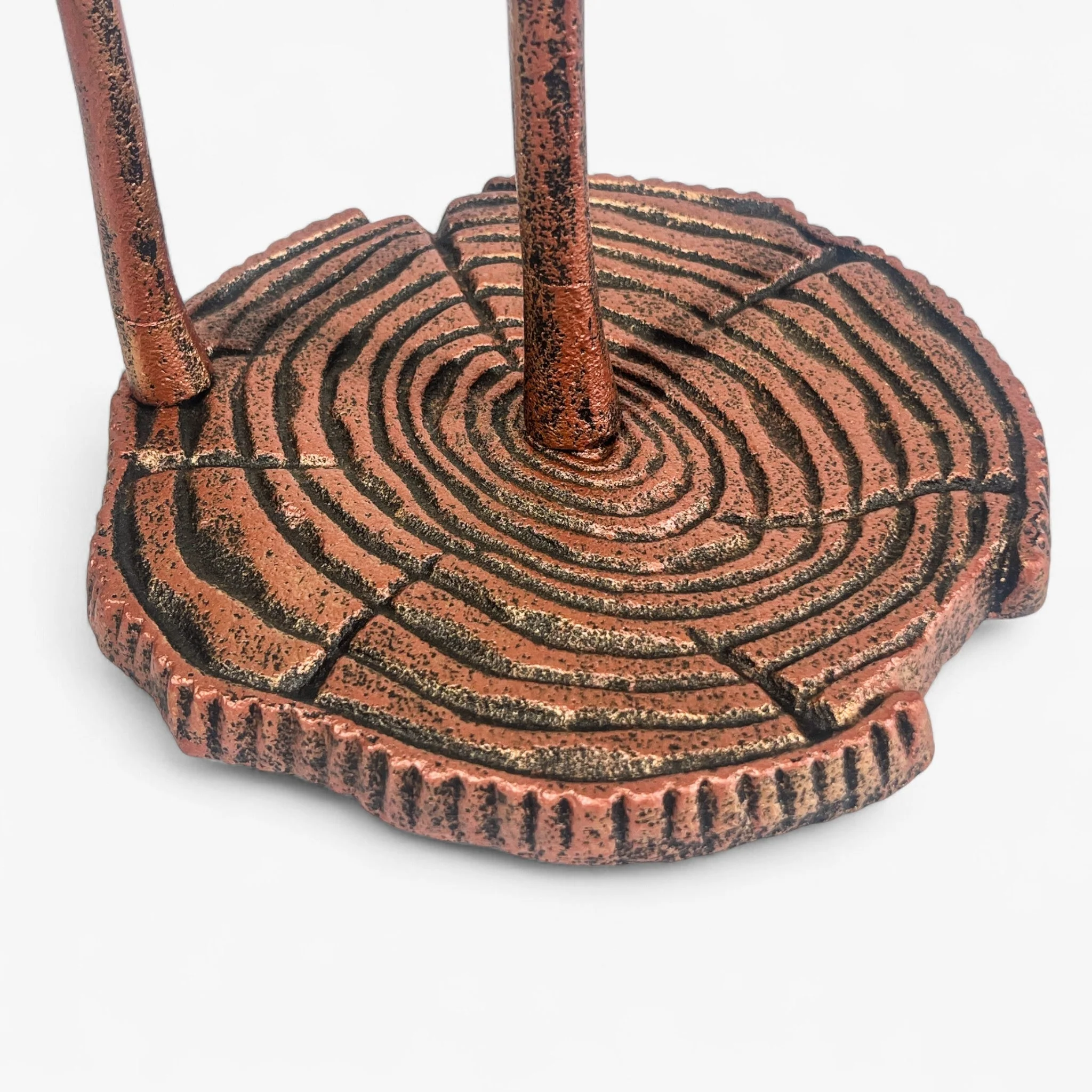 Mushroom Paper Towel Holder Rustic Cast Iron Kitchen Decor - Image 5