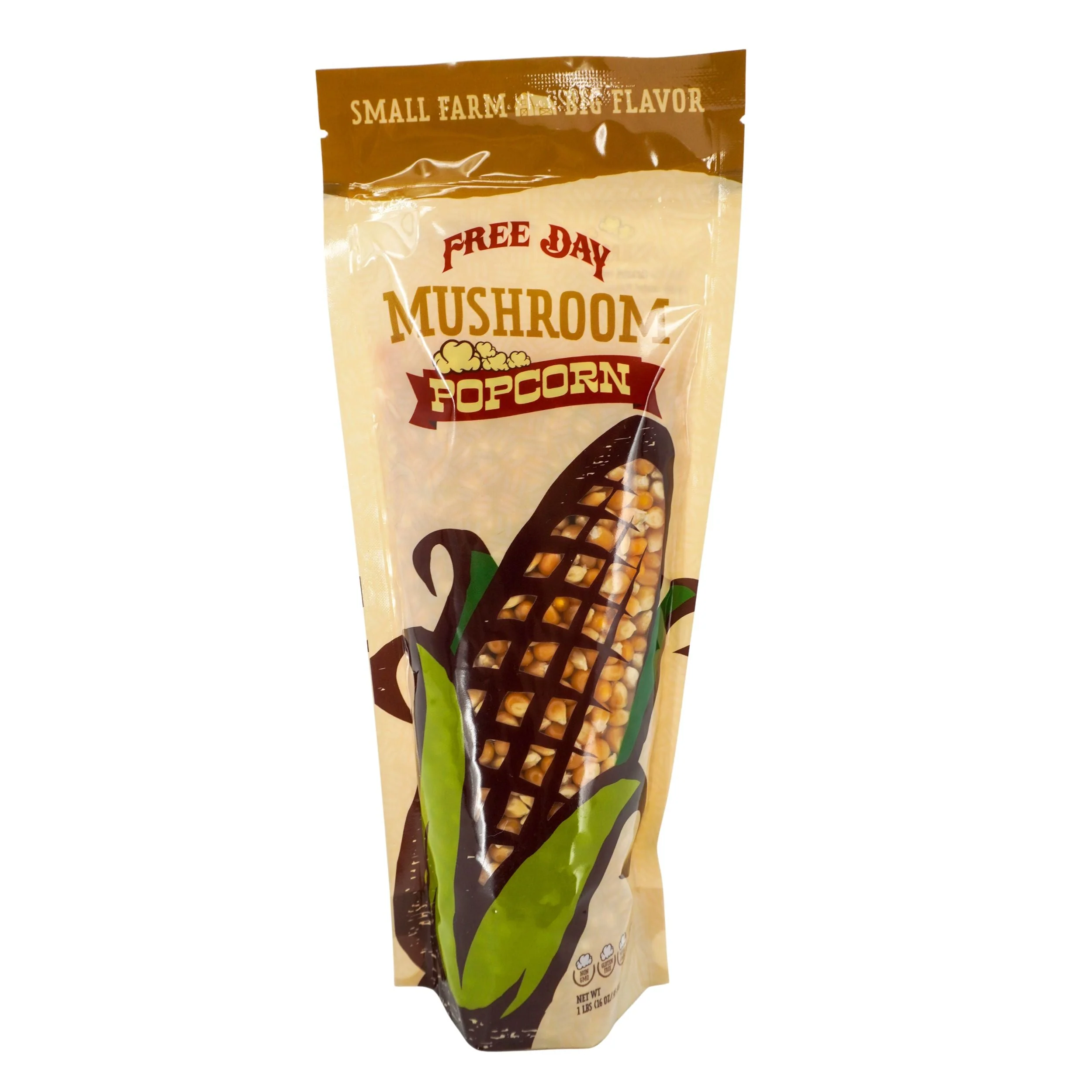 Mushroom Un-Popped Popcorn | Pack of 3 | 1 lb | Non-GMO | Free Day Popcorn - Image 2