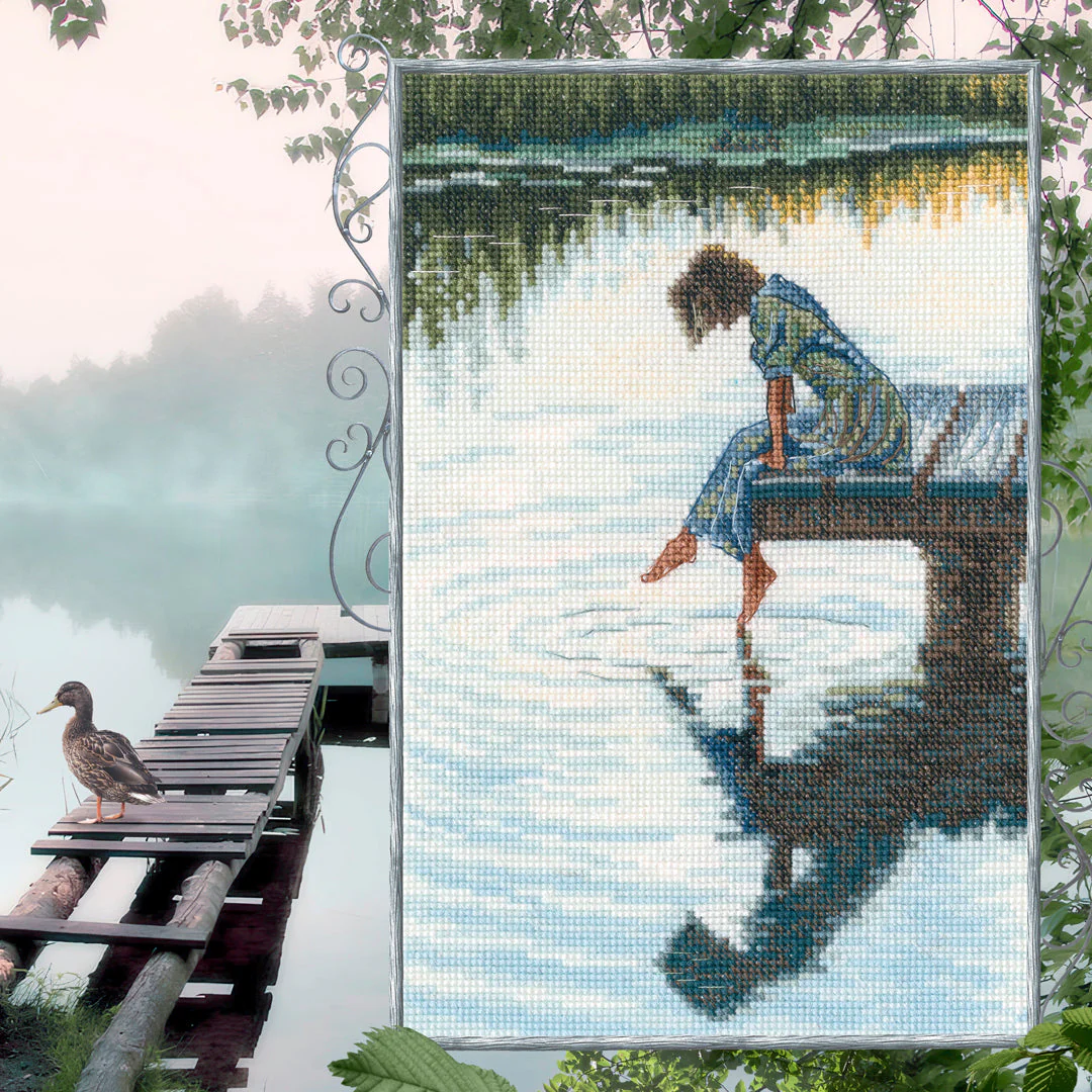 My thoughts and reflections M1049 Counted Cross Stitch Kit - Image 2