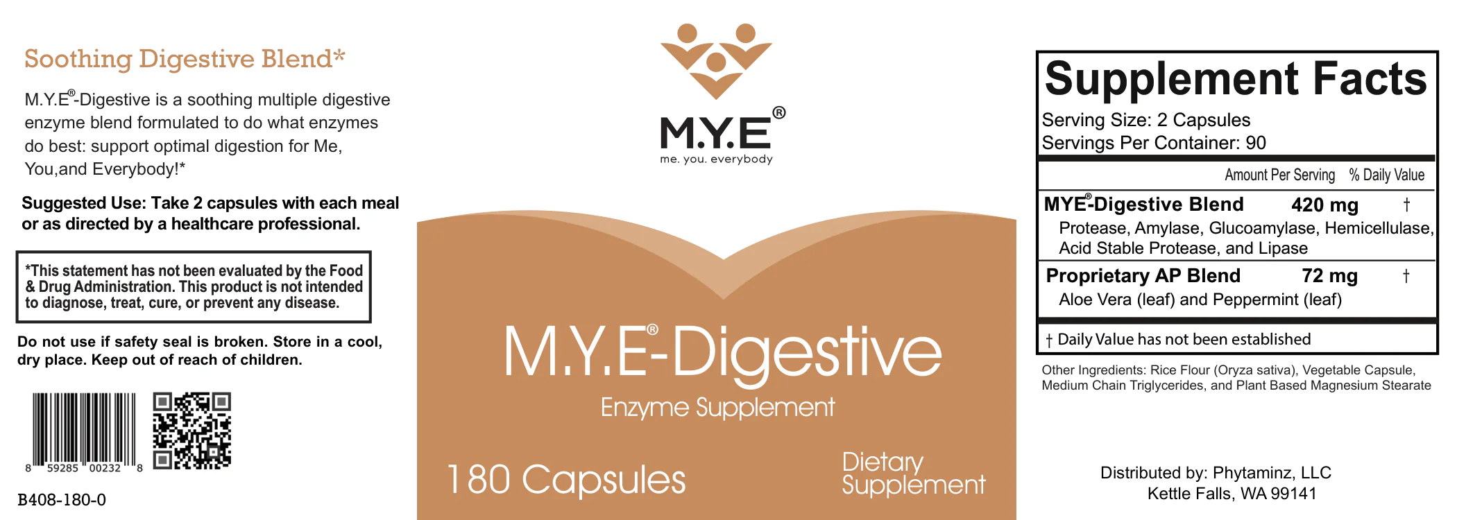 M.Y.E®-Digestive - A Gentle Multiple Digestive Enzyme - Image 2