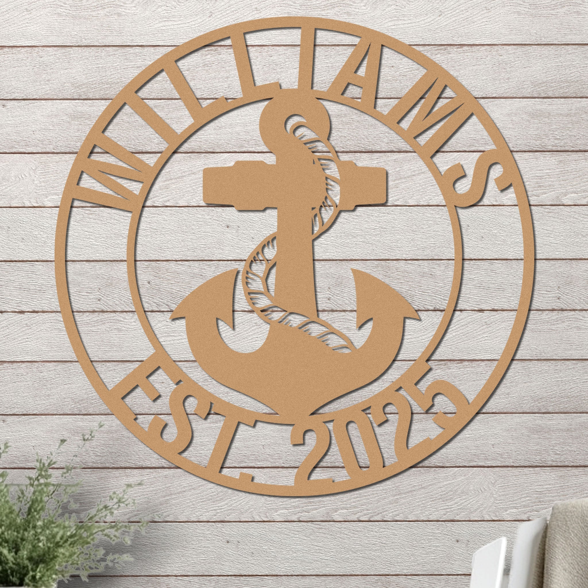 Name and Year with Anchor Design - Image 4
