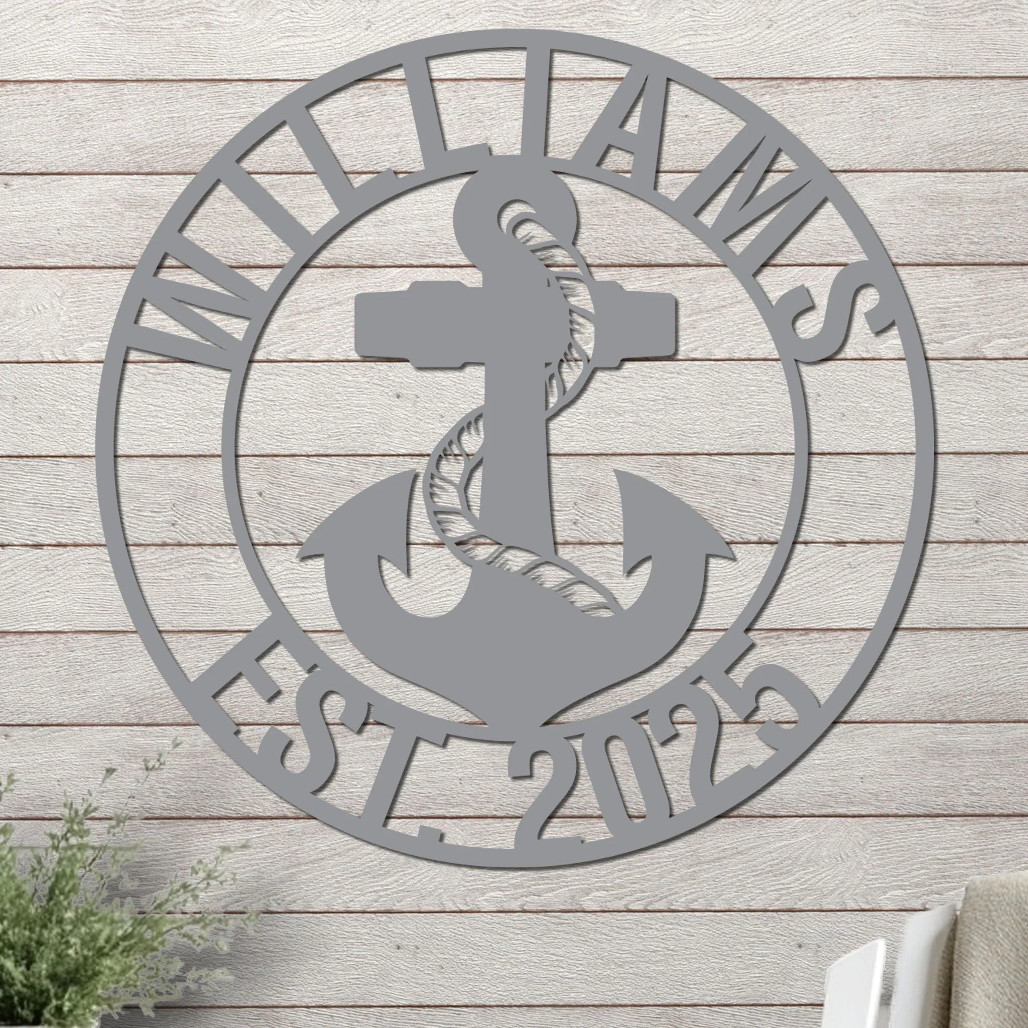 Name and Year with Anchor Design - Image 5