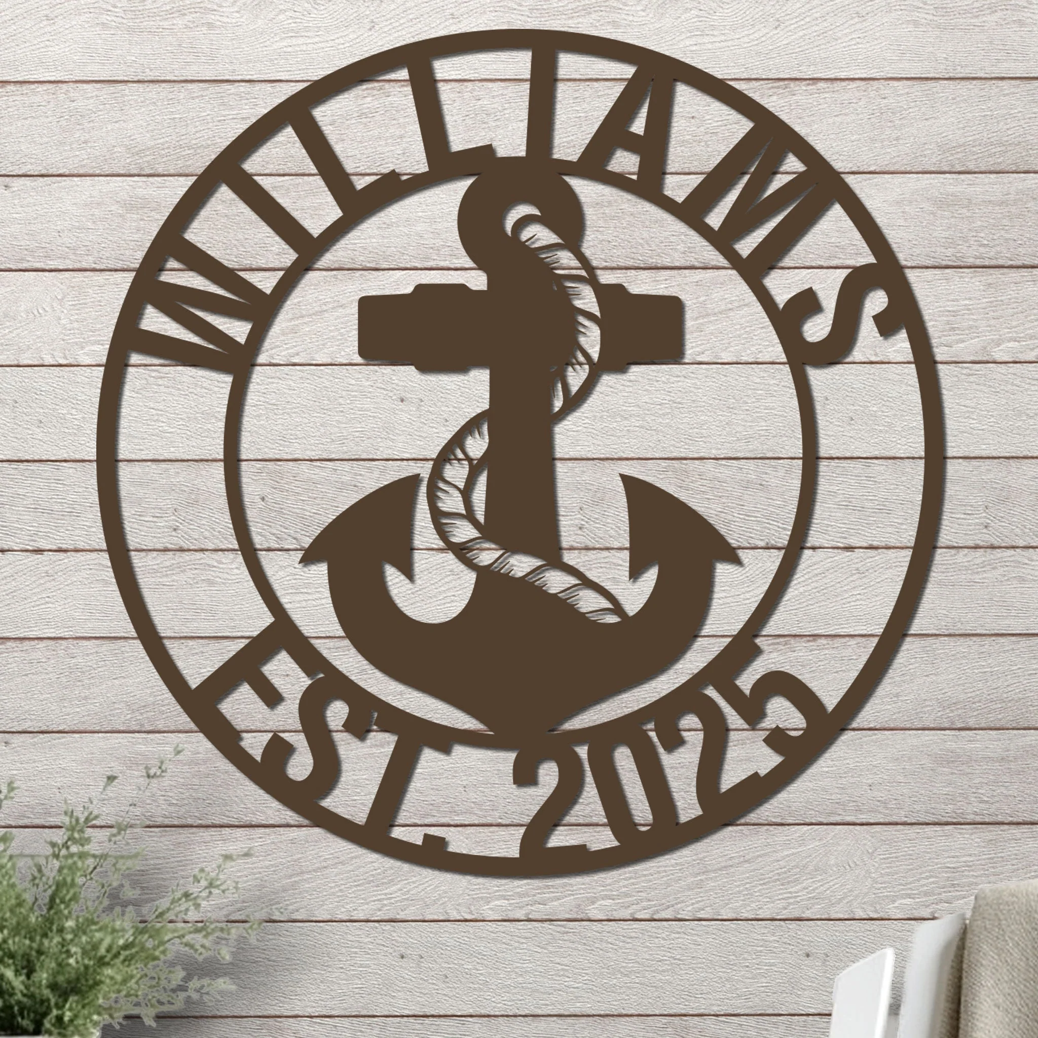 Name and Year with Anchor Design - Image 6