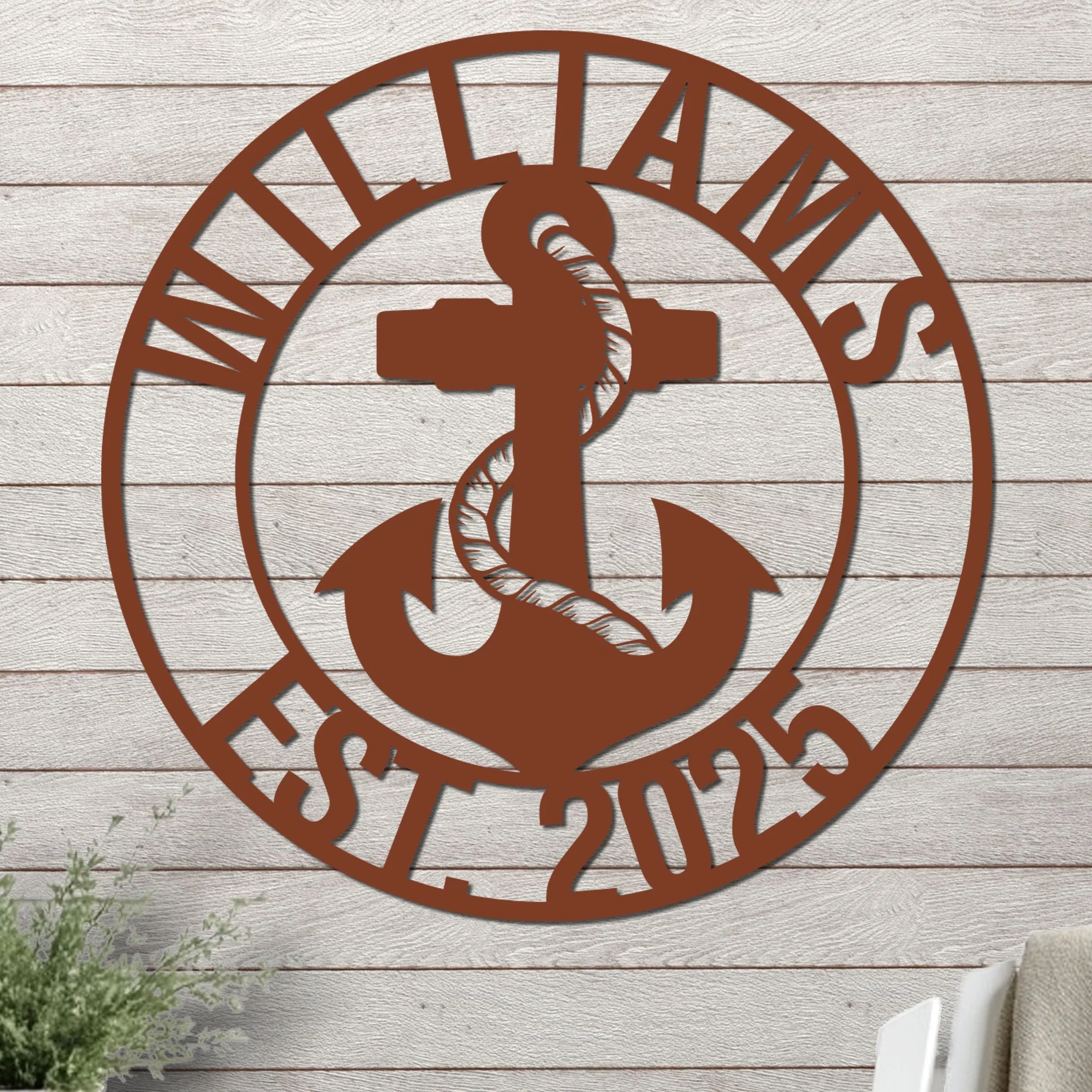Name and Year with Anchor Design - Image 7