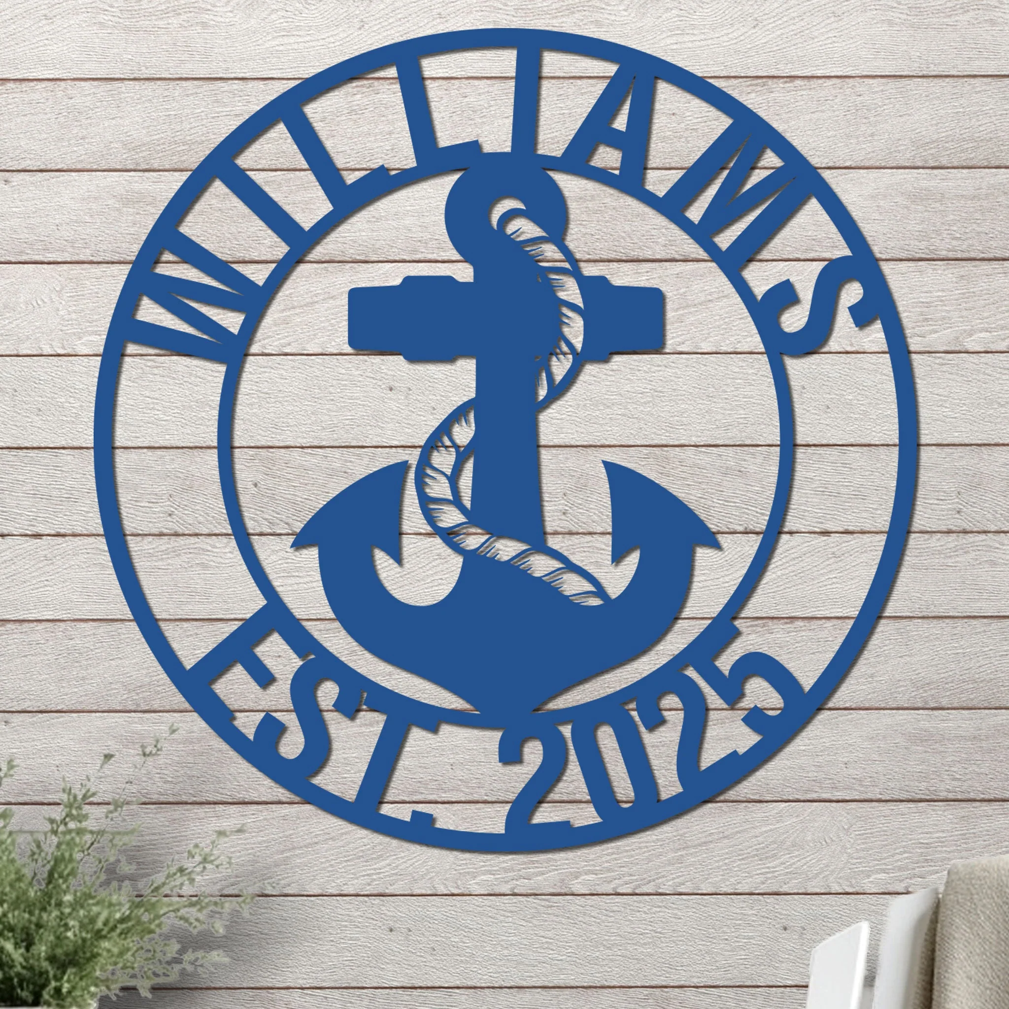 Name and Year with Anchor Design - Image 8