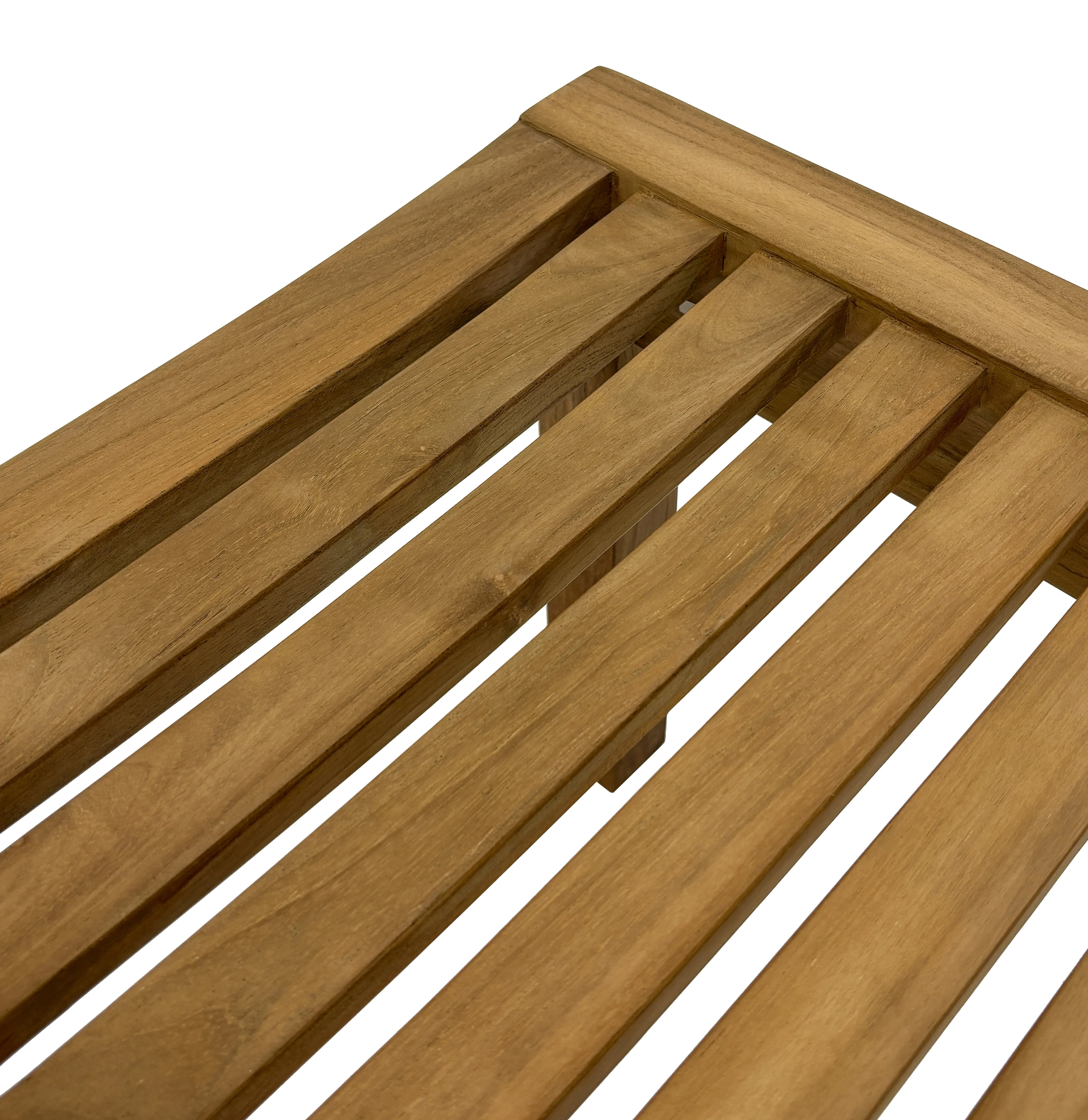 Naples Natural Teak Spa Seating Bench - 47" - Image 4