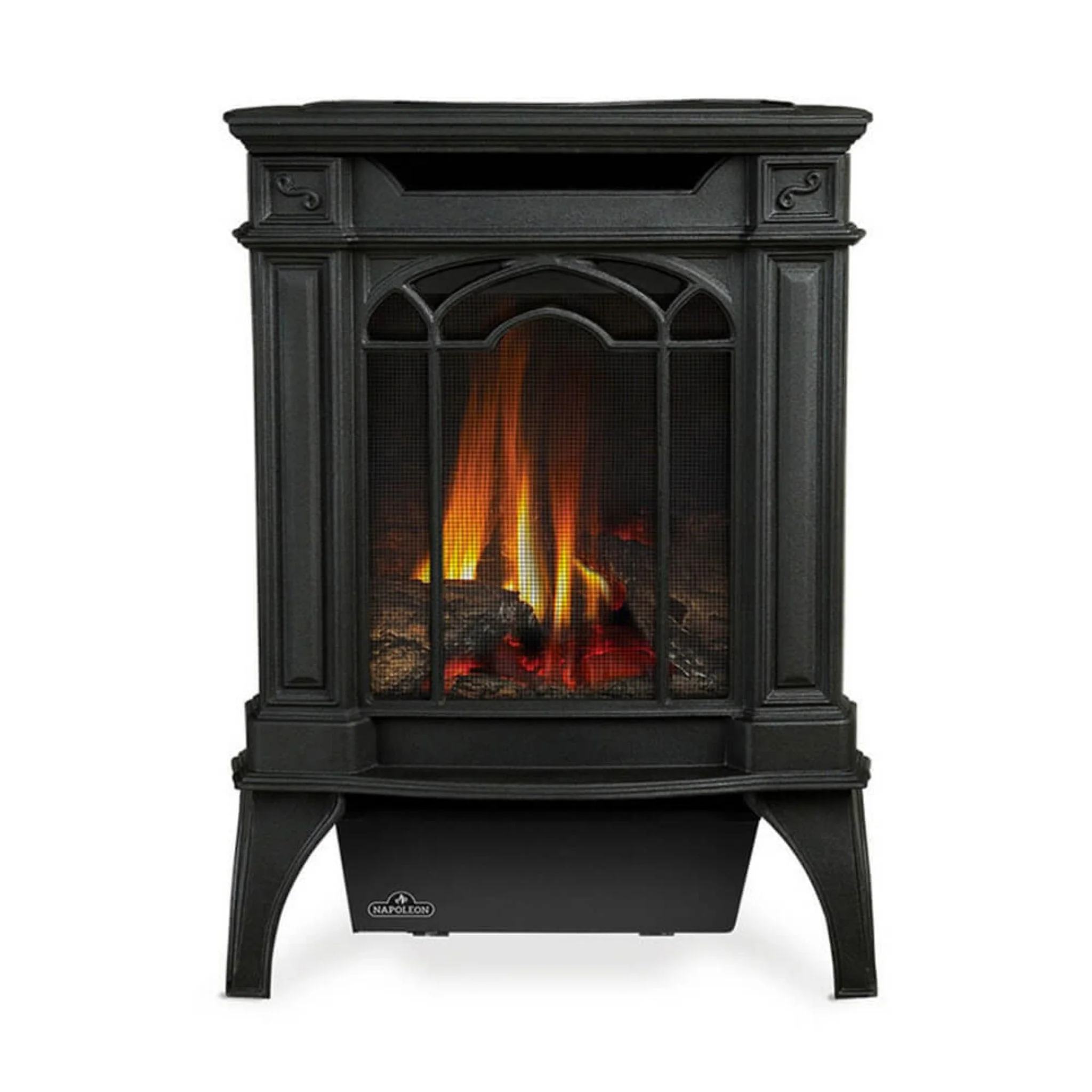 Napoleon Arlington 20 Cast Iron Direct Vent Metallic Black Natural Gas Stove, 19" [GDS20NE] (SAK18258) - Image 4