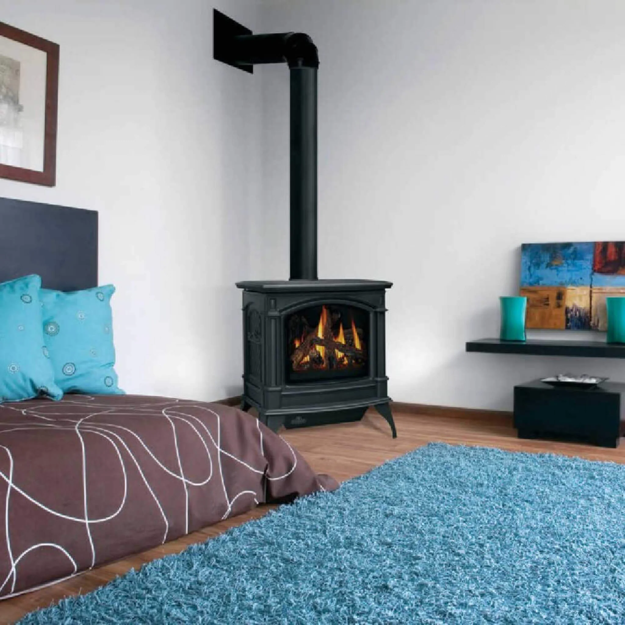 Napoleon Knightsbridge 60 Majolica Brown Natural Gas Stove With Flame And Heat Adjustment, 27" [GDS60-1NNSB] (SAK14738) - Image 3
