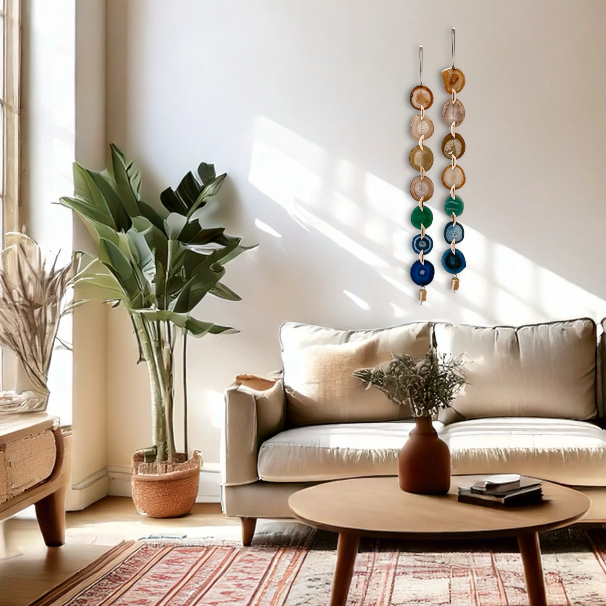 Natural Agate x Bell Garland Wall Hanging - Image 10