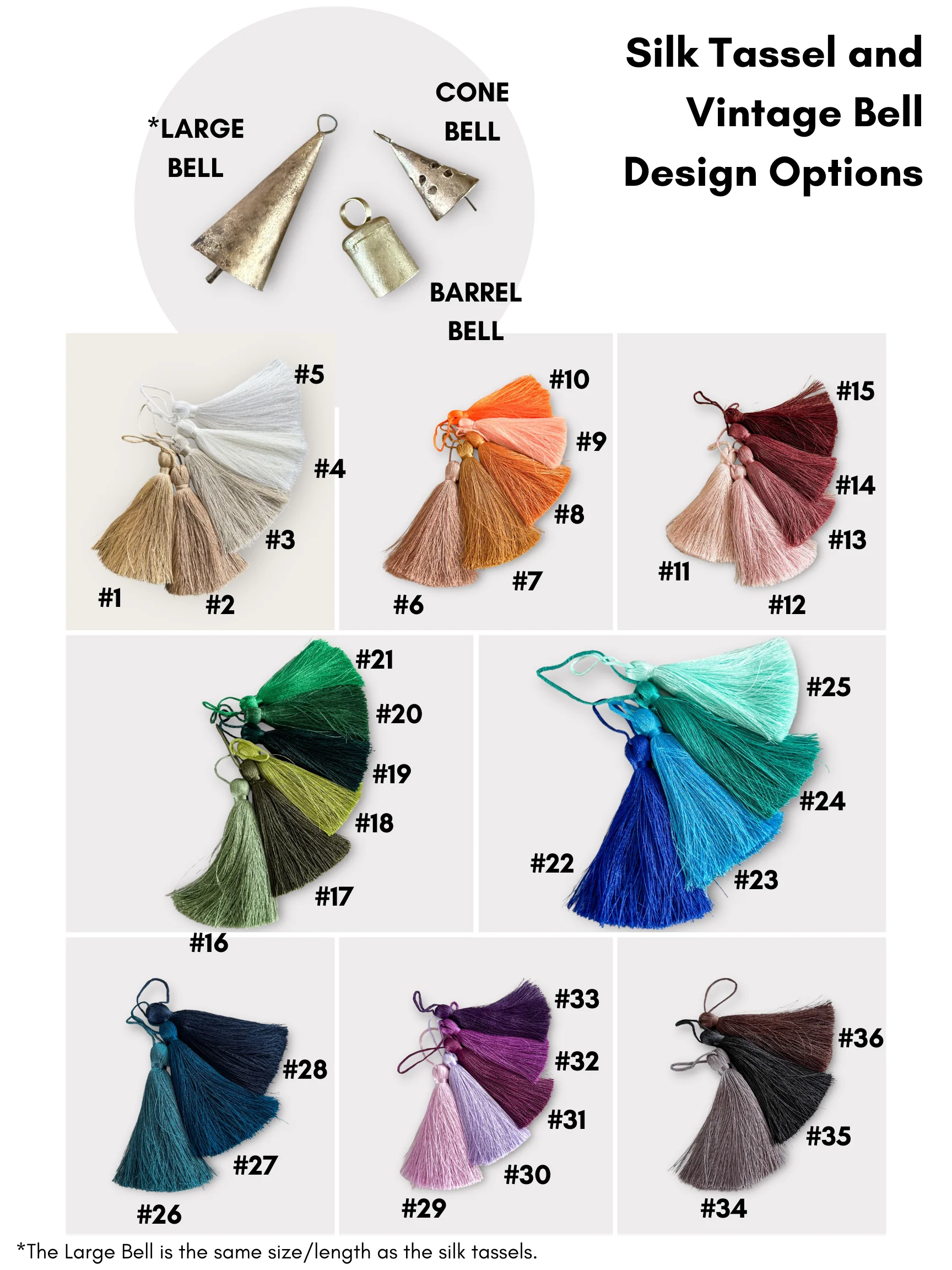 Natural Agate x Bell Garland Wall Hanging - Image 2