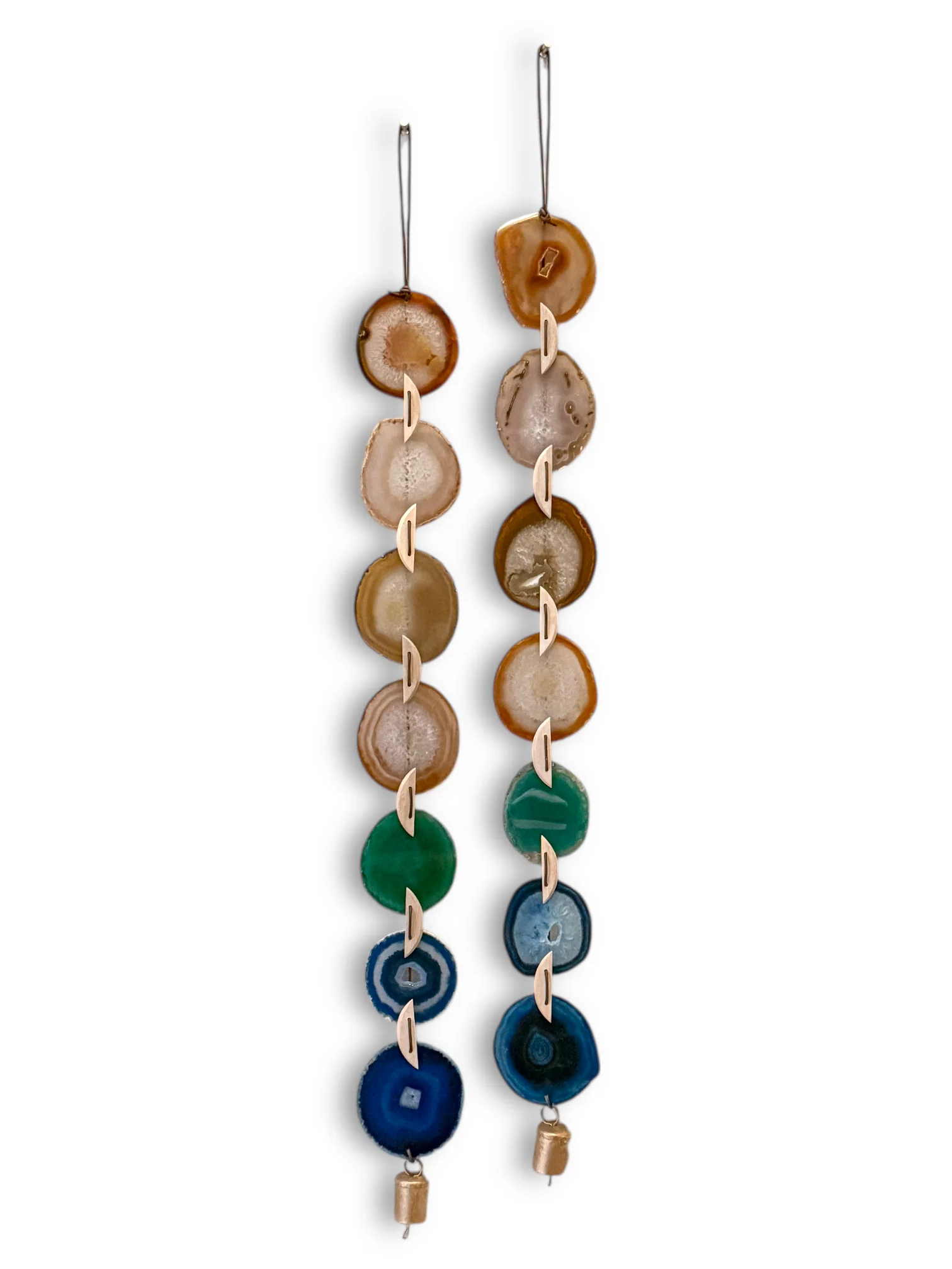 Natural Agate x Bell Garland Wall Hanging - Image 3