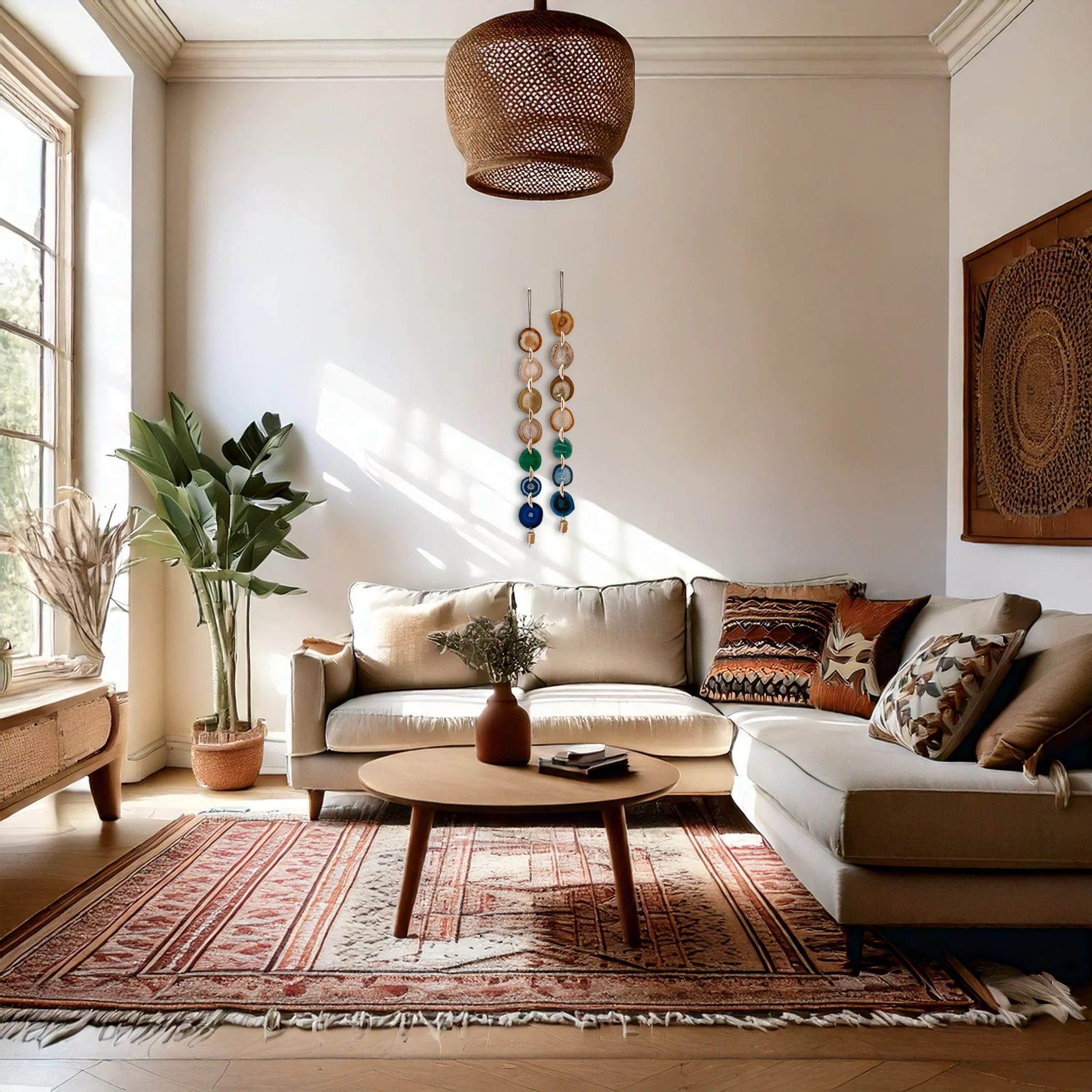 Natural Agate x Bell Garland Wall Hanging - Image 9
