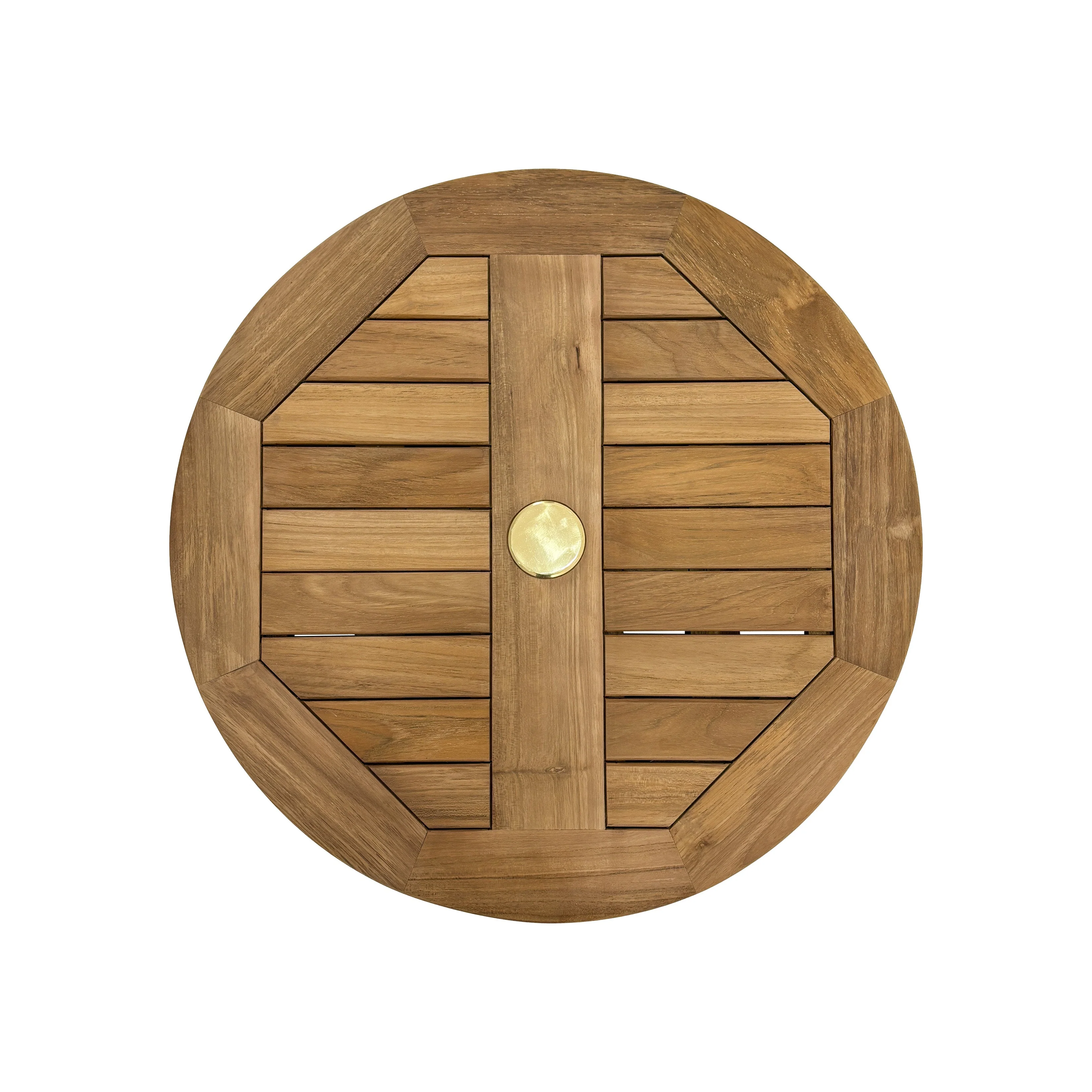 Natural Teak Lazy Susan - 24" - Image 2