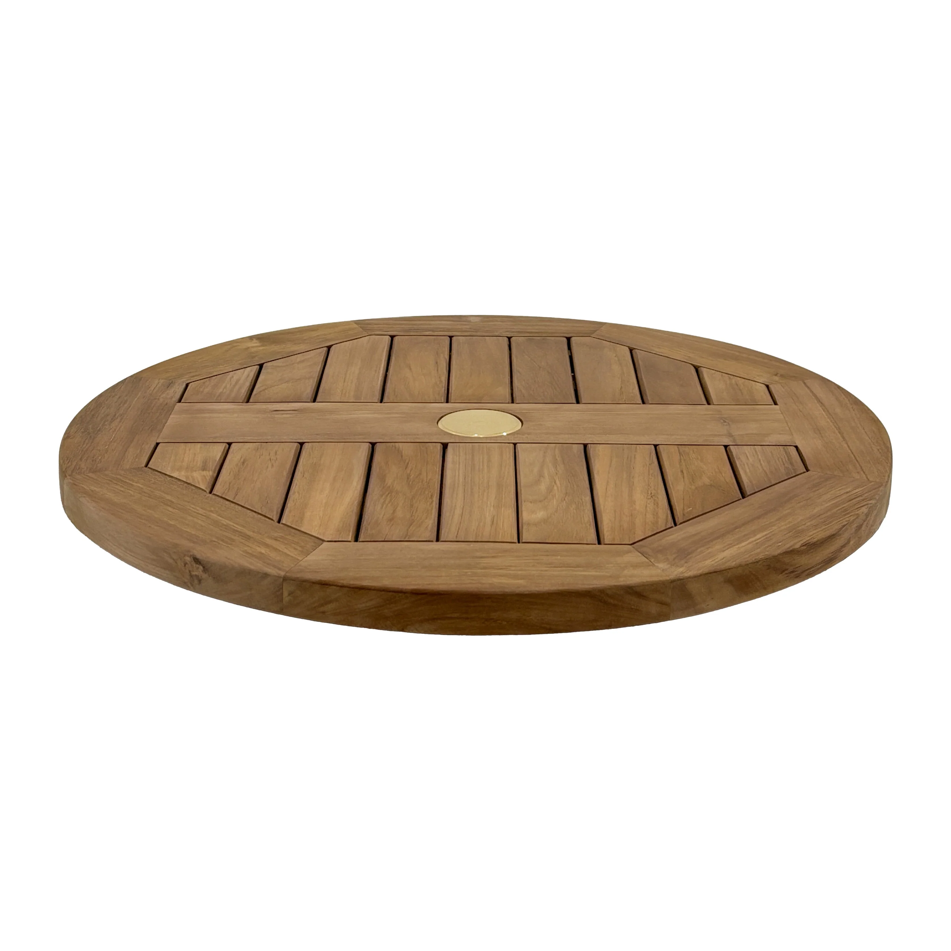 Natural Teak Lazy Susan - 24" - Image 3