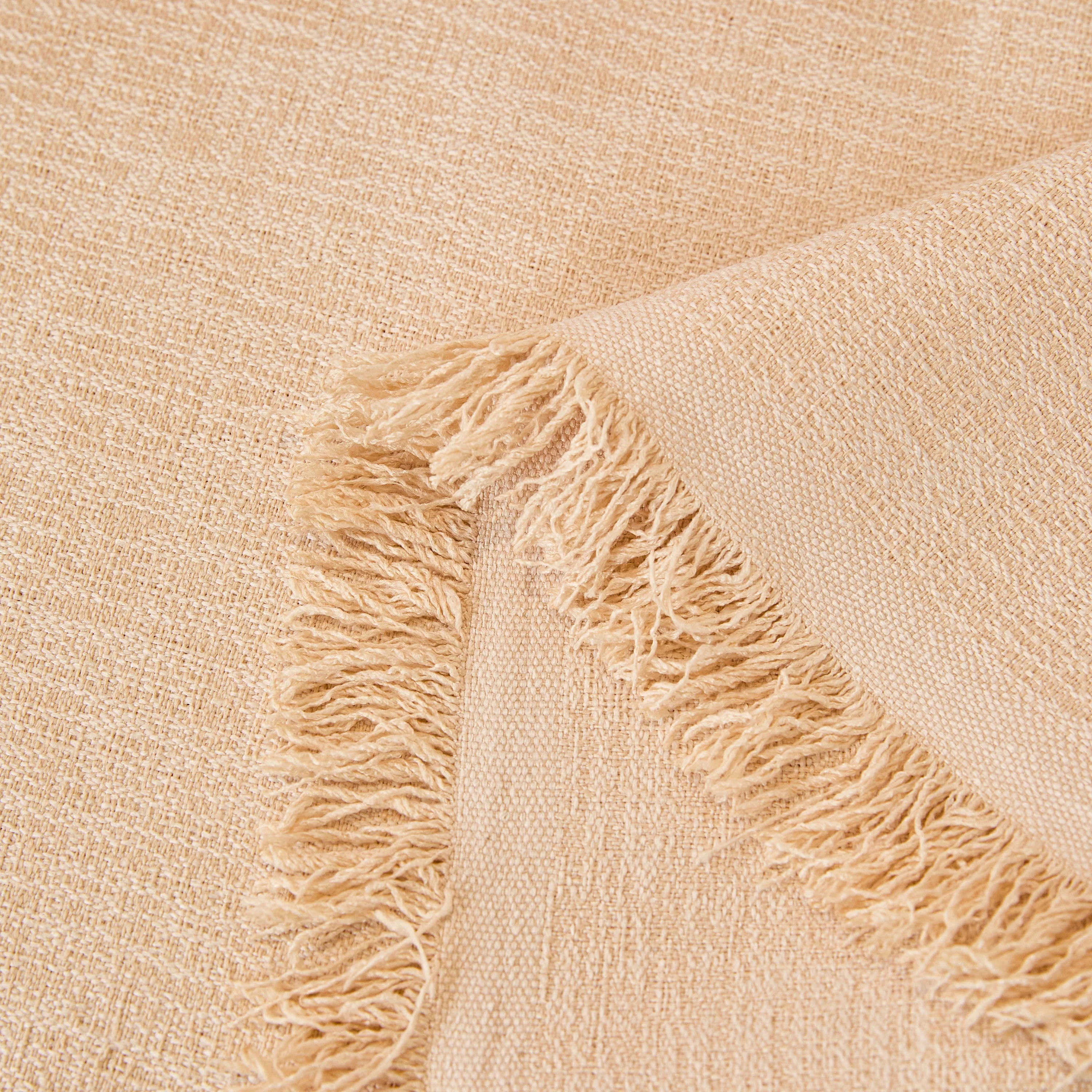 Natural Textured Linen Couch Cover, Breathable & Hypoallergenic Furniture Protector - Image 101