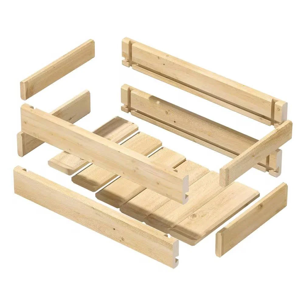 Natural Unfinished Cedar Wood Planter Box 21-inch x 11-inch - Made in USA - Image 2