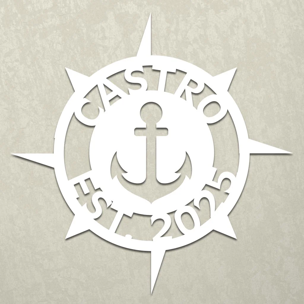Nautical Anchor Family Established Sign - Image 2