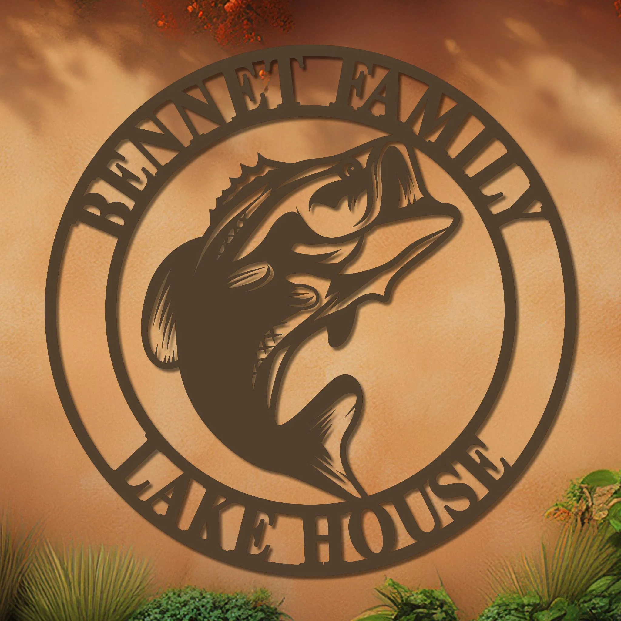 Nautical Bass Family Established Sign - Image 7
