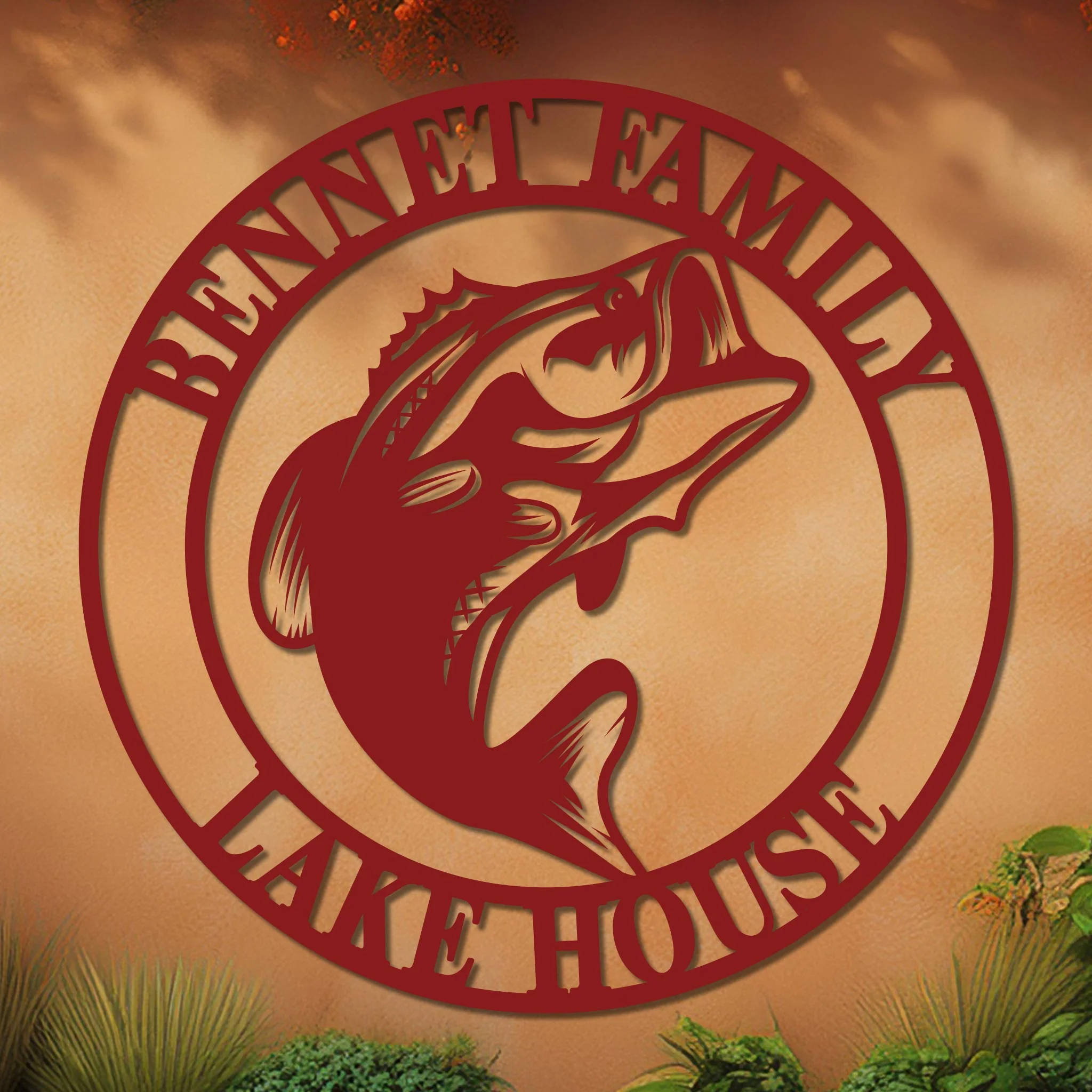 Nautical Bass Family Established Sign - Image 9