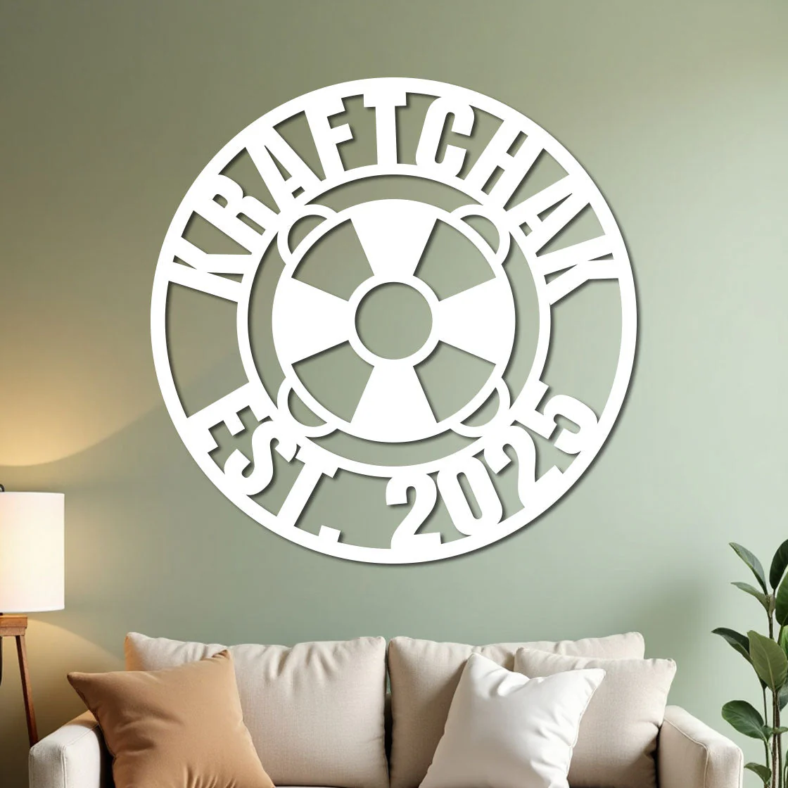 Nautical Life Ring Family Established Sign - Image 2