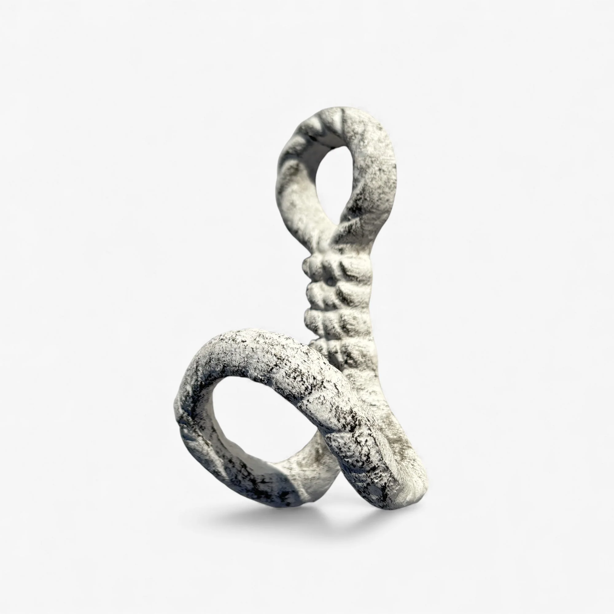 Nautical Rope Wall Hooks, White and Copper, Set of 2 - Image 2