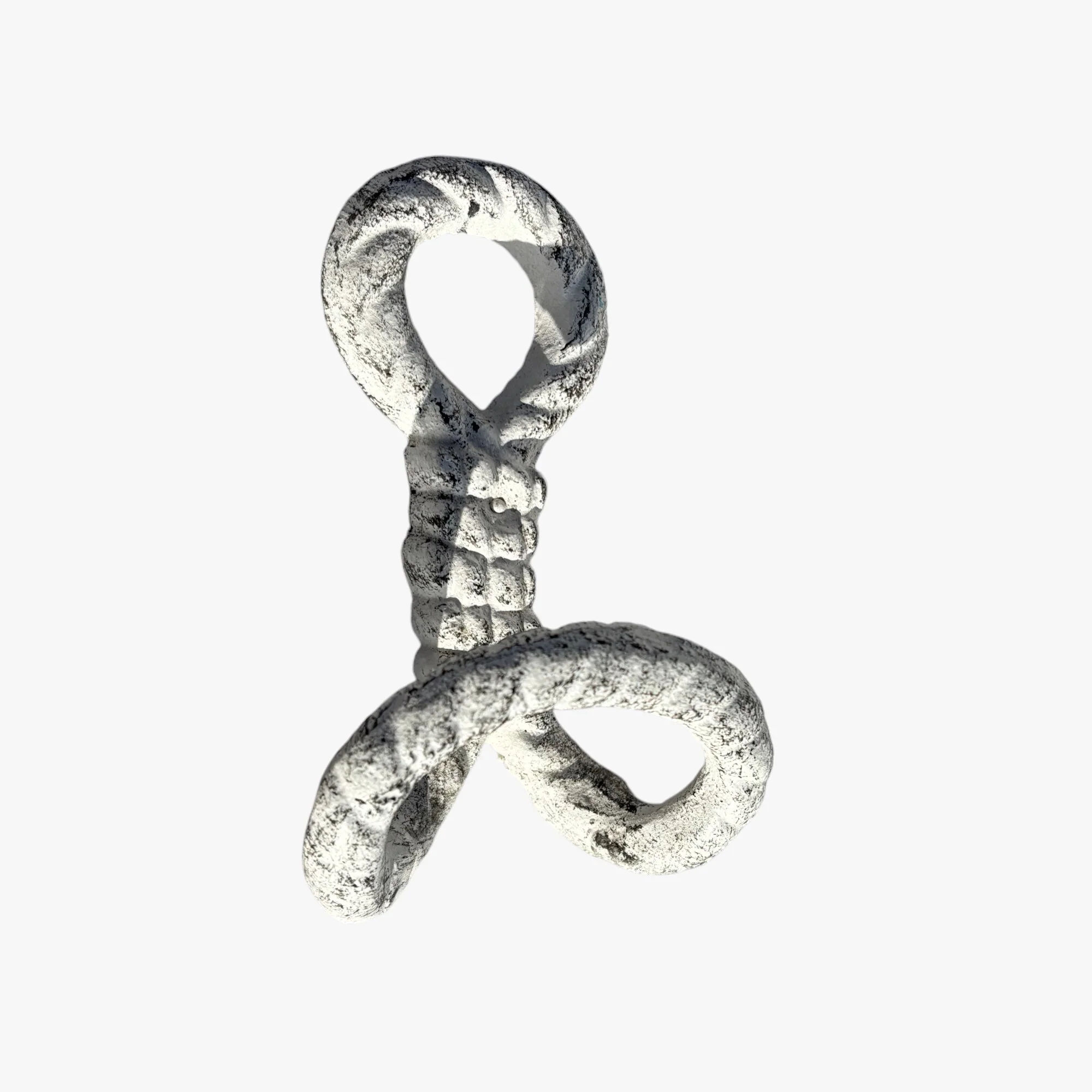 Nautical Rope Wall Hooks, White and Copper, Set of 2 - Image 4