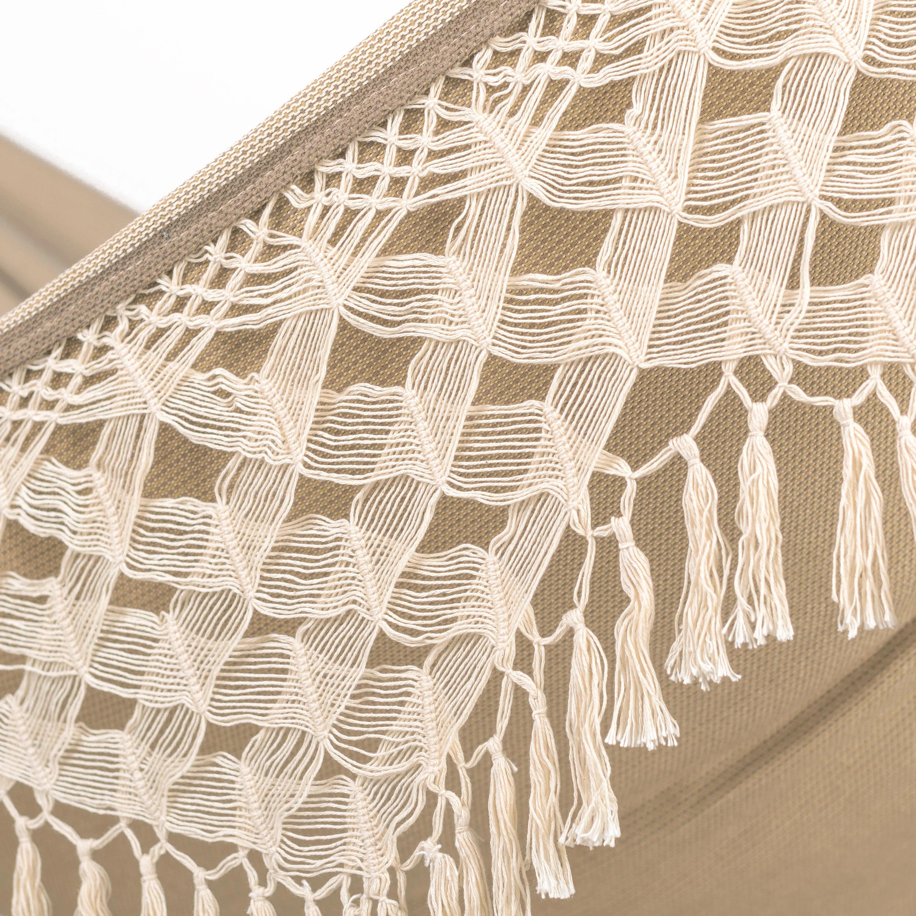 Nautico Anthracite Brazil Muscade - Organic Cotton Kingsize Hammock with Powder Coated Steel Stand - Image 6