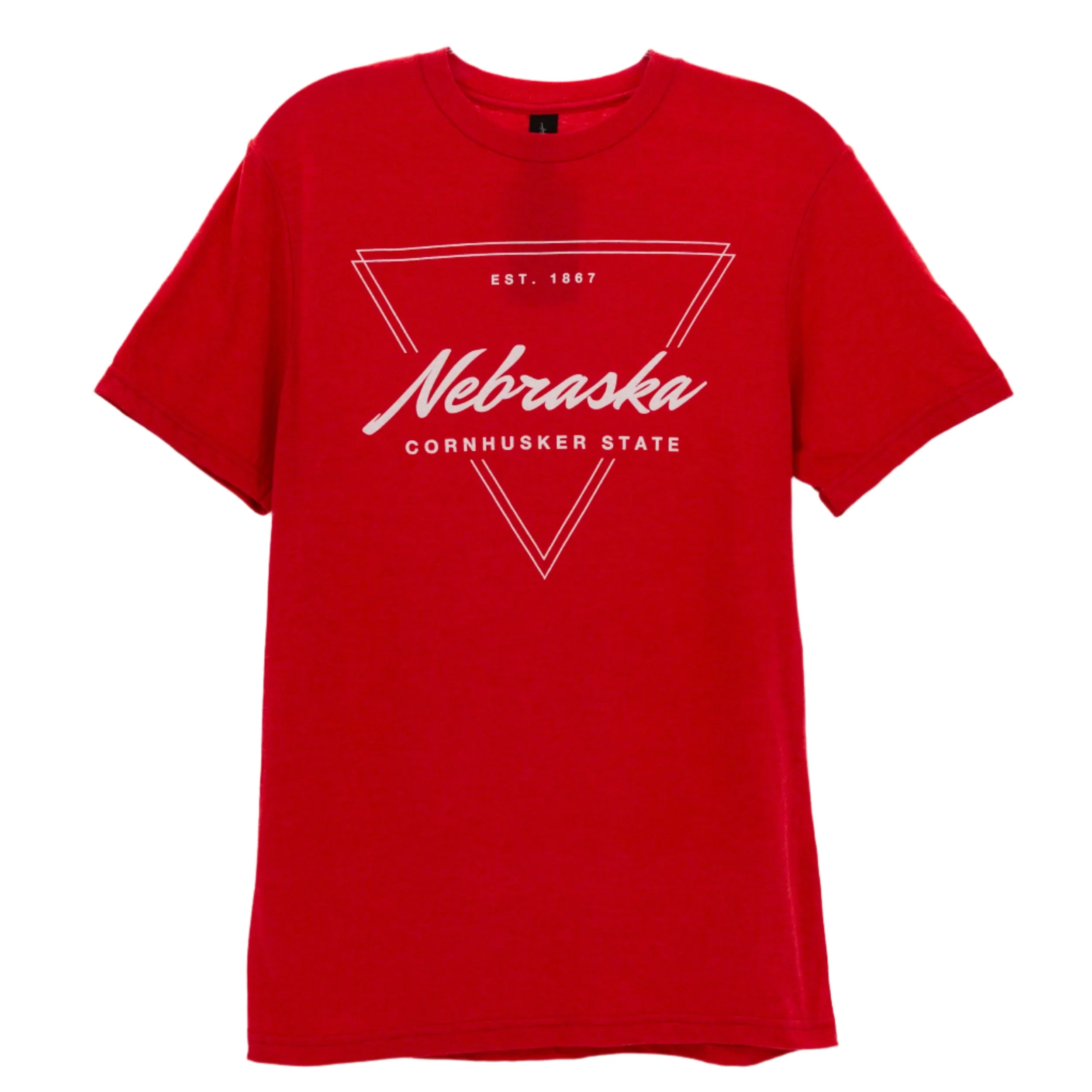 NE Cornhusker State Triangle Est 1867 T-Shirt | Small Town Famous