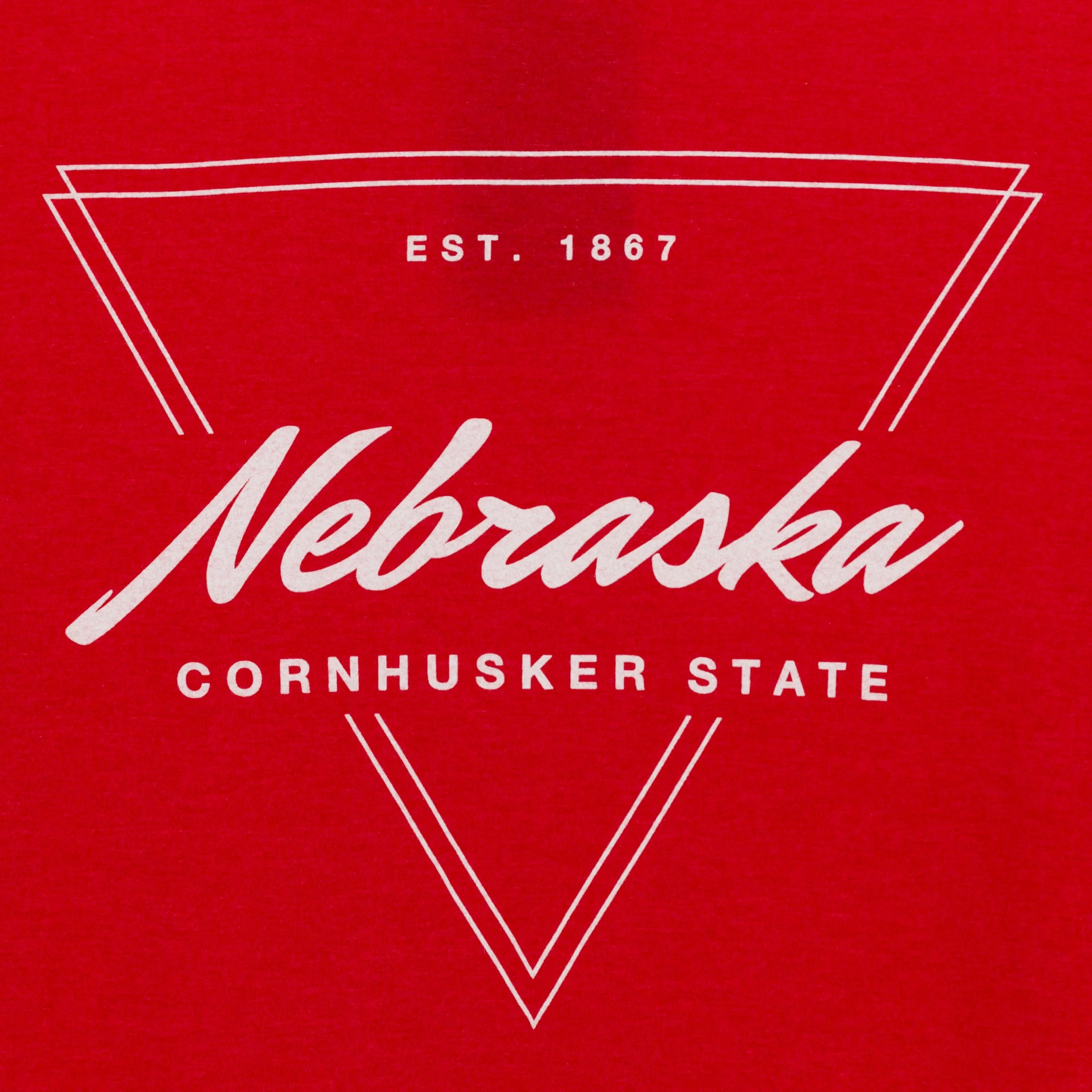 NE Cornhusker State Triangle Est 1867 T-Shirt | Small Town Famous - Image 3