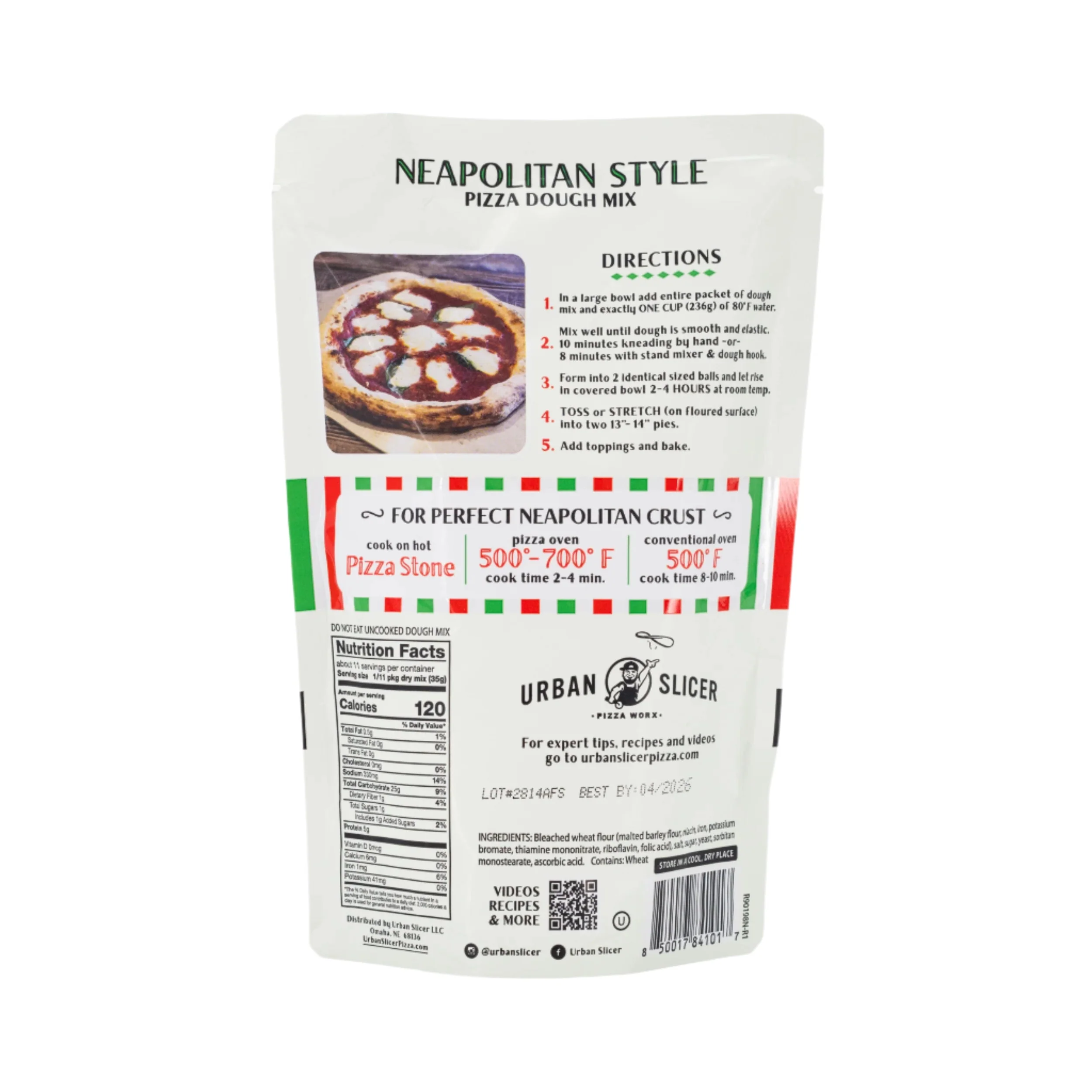 Neapolitan Style Pizza Dough | Pack of 2 | 13.4 oz | Urban Slicer Pizza Worx - Image 3