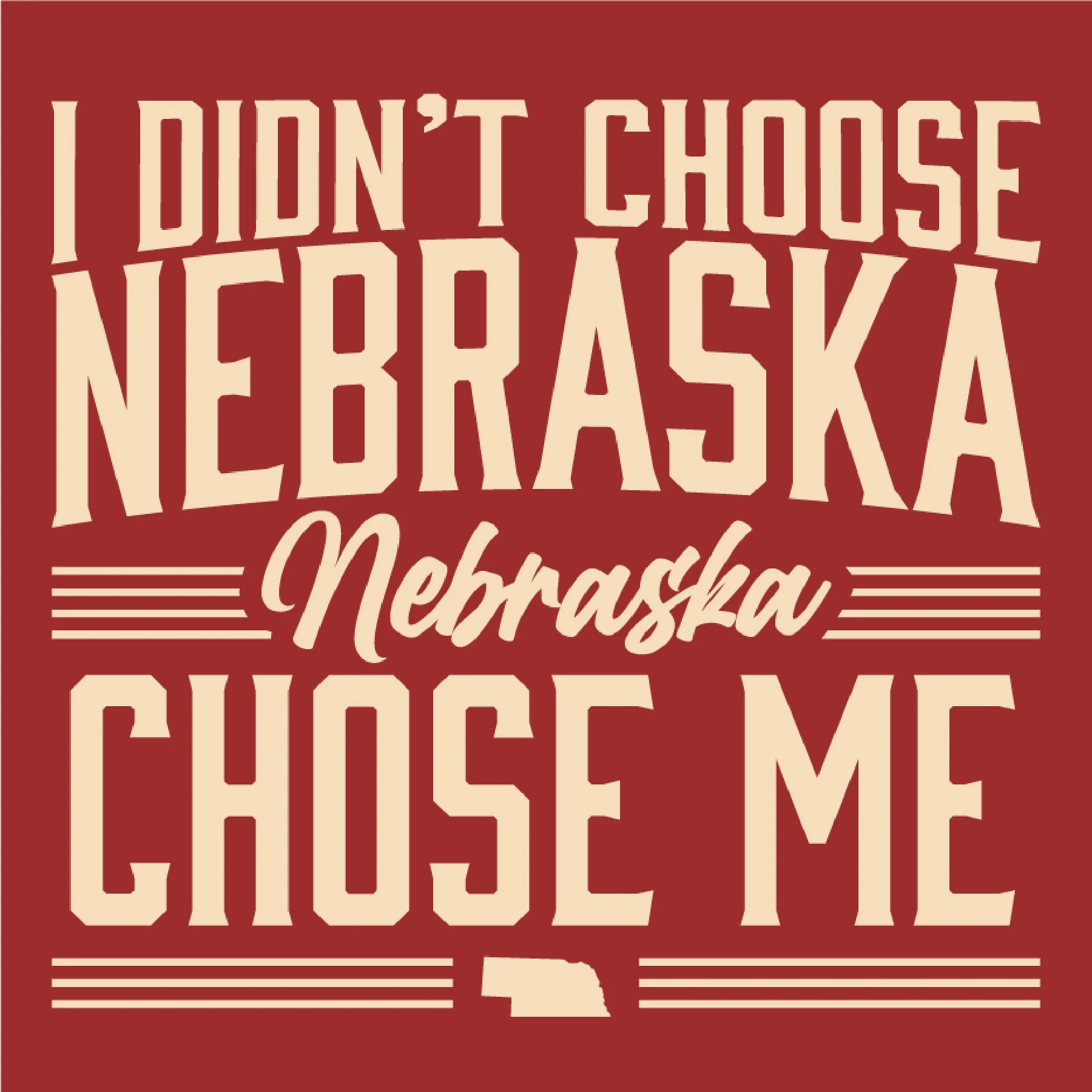 Nebraska Chose Me T-Shirt | Multiple Sizes | The Hex + The Hive - Image 2